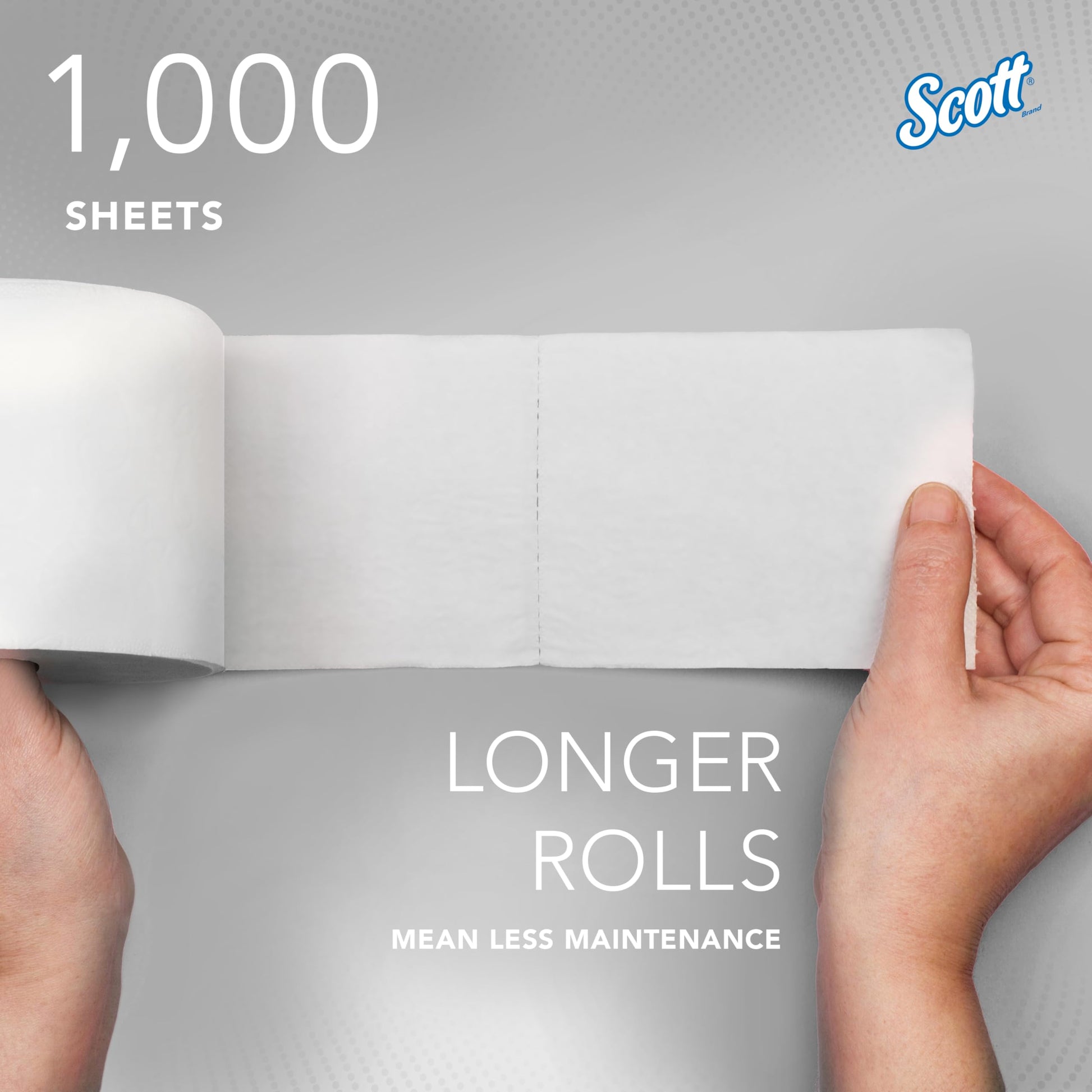 ScottÂ® Essential Coreless High-Capacity Standard Roll Bulk Toilet Paper (04007), 2-Ply, White (1,000 Sheets/Roll, 36 Rolls/Case, 36,000 Sheets/Case)