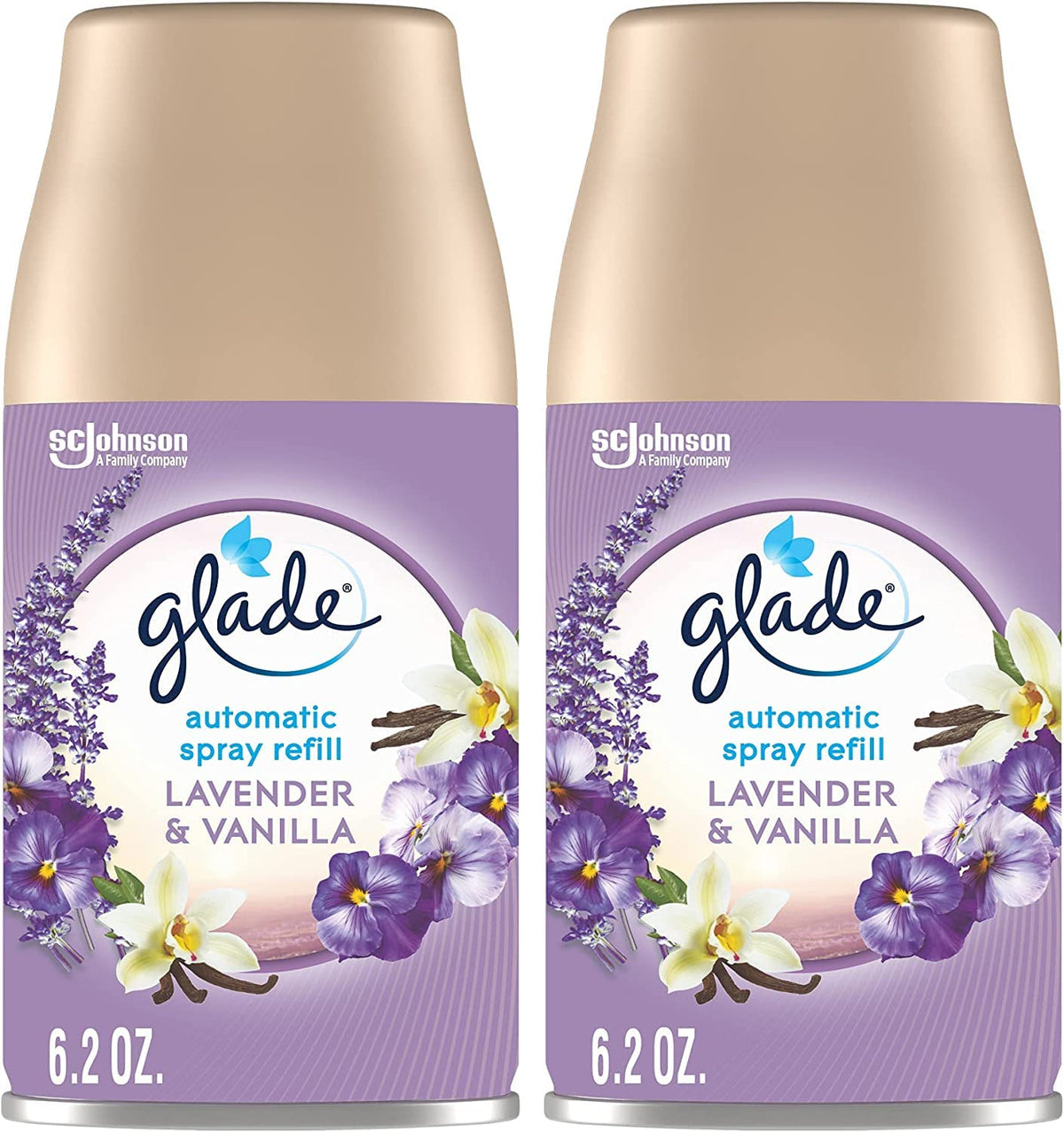 Glade Automatic Spray Refill - Lavender & Vanilla - 6.2 oz - 2 pk