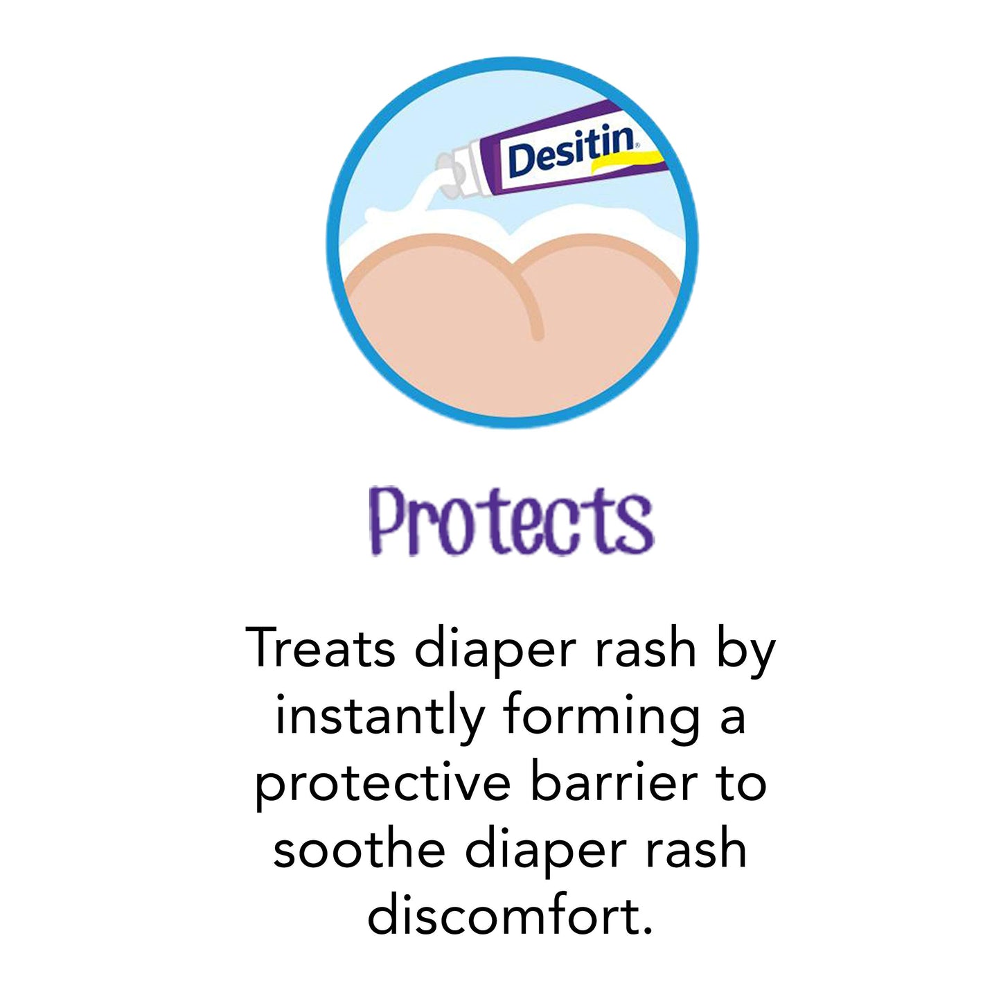 Desitin Maximum Strength Baby Diaper Rash Cream with 40% Zinc Oxide, Travel Size 2 Ounce