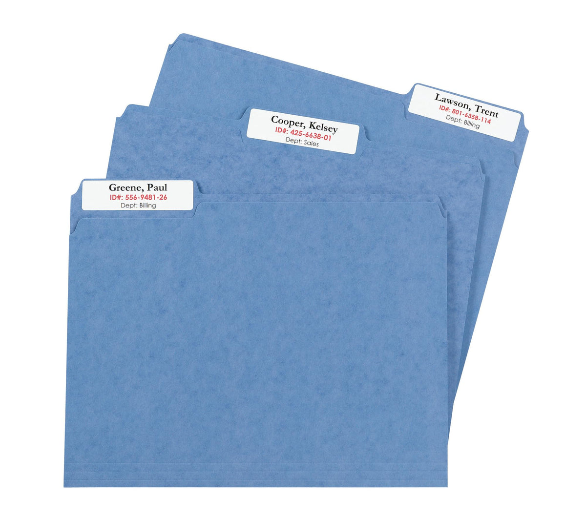 Avery TrueBlock Extra Large File Folder Labels, 15/16" x 3-7/16", 450 Printable Labels, White (5027)