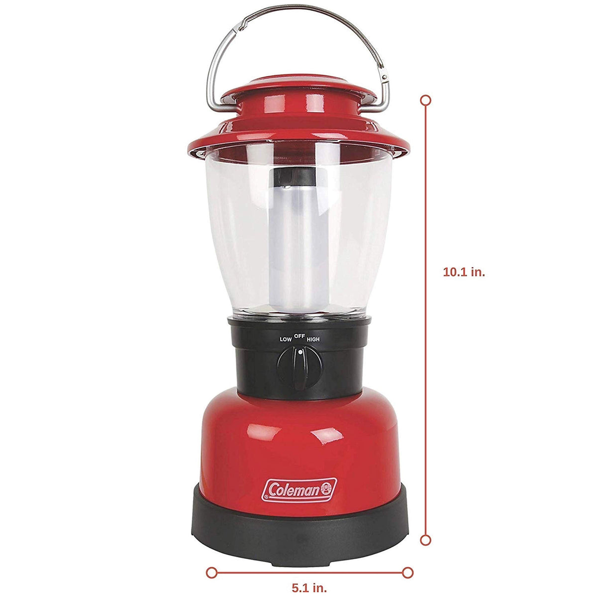 Coleman 700L LED Lantern with 4D Battery, Water & Impact-Resistant Lantern with Carry Handle, Lifetime LED Lights Never Need Replacing