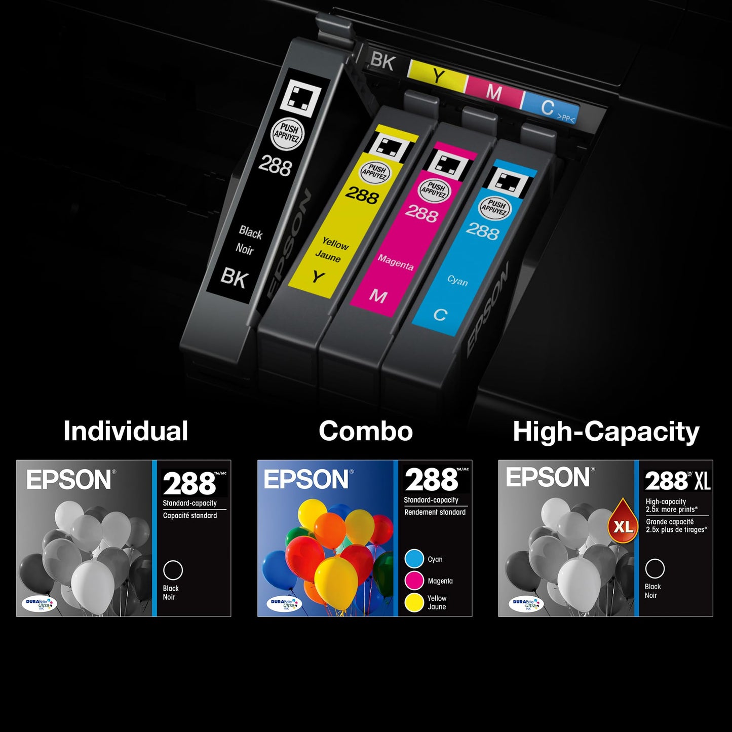 EPSON 288 DURABrite Ultra Ink High Capacity Yellow Cartridge (T288XL420-S) Works with Expression XP-330, XP-430, XP-434, XP-340, XP-440, XP-446