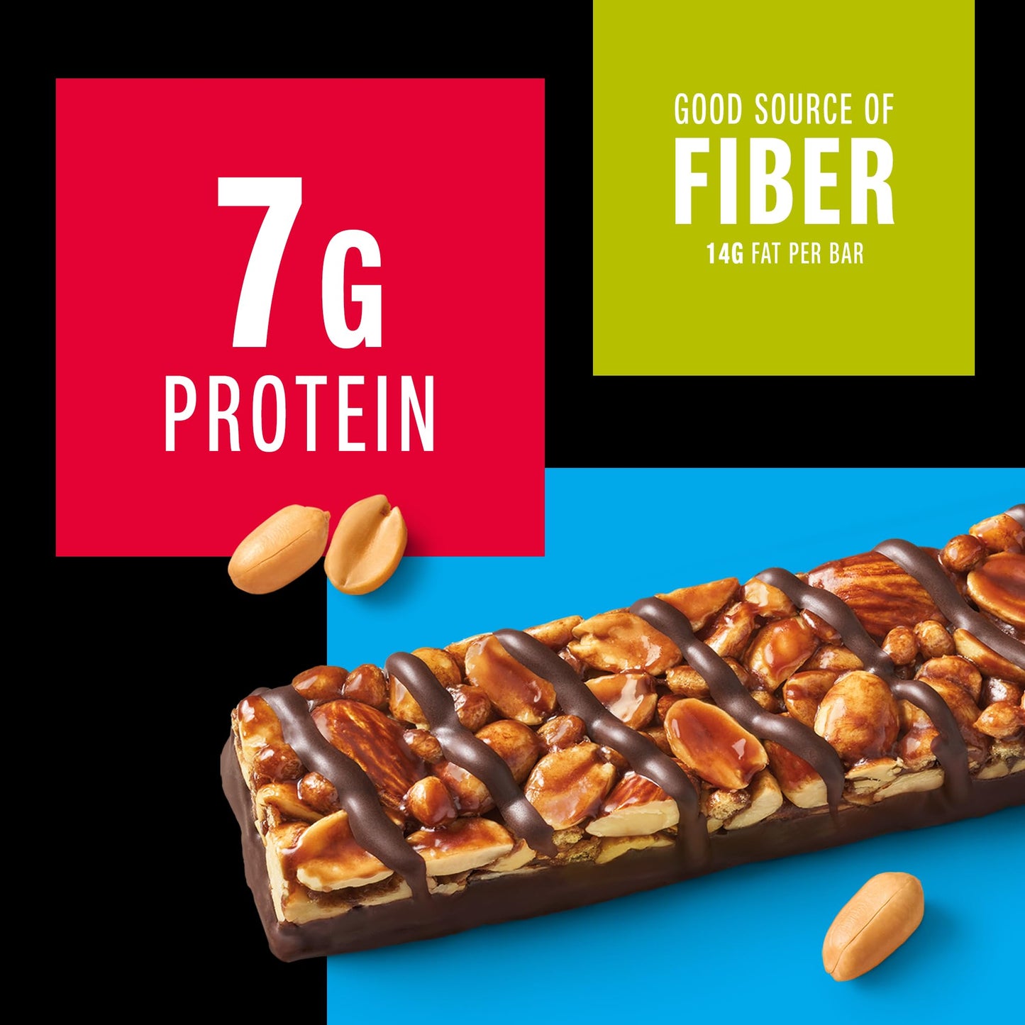 KIND Nut Bars, Peanut Butter Dark Chocolate, Healthy Snacks, Gluten Free, 8g Protein, 24 Count