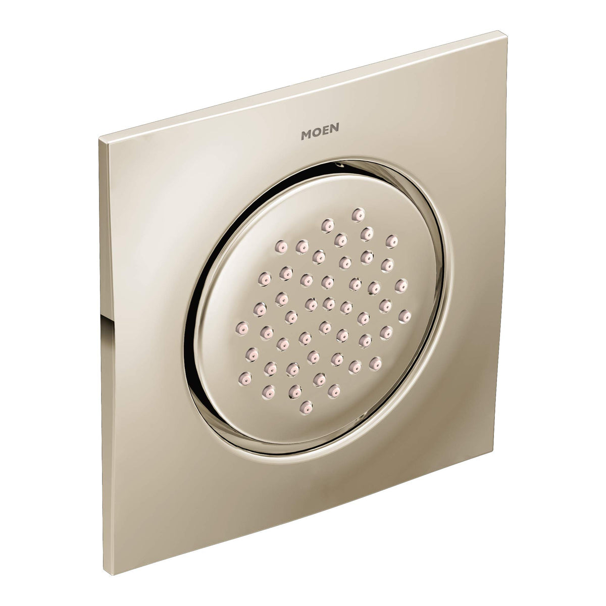 Moen TS1320NL Mosaic Square Single-Function Body Spray, Valve Required, Polished Nickel