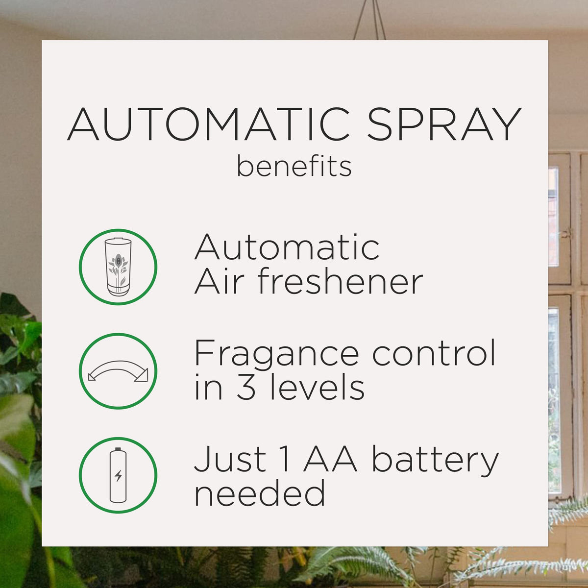 Air Wick Automatic Air Freshener Spray Refill, 1ct, Fresh Linen, Odor Neutralization, Essential Oils