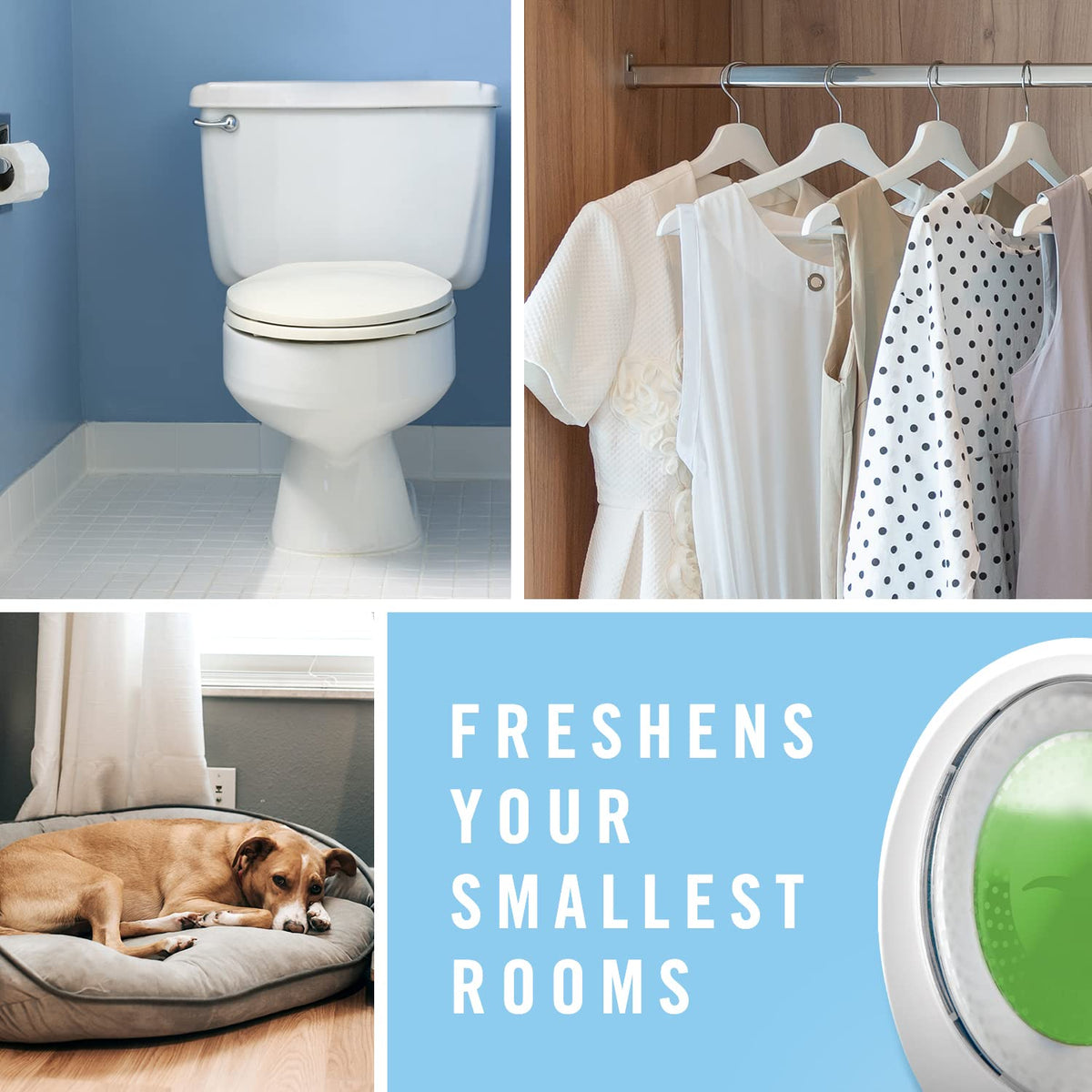 Febreze SMALL SPACES, Fresh, 3 count