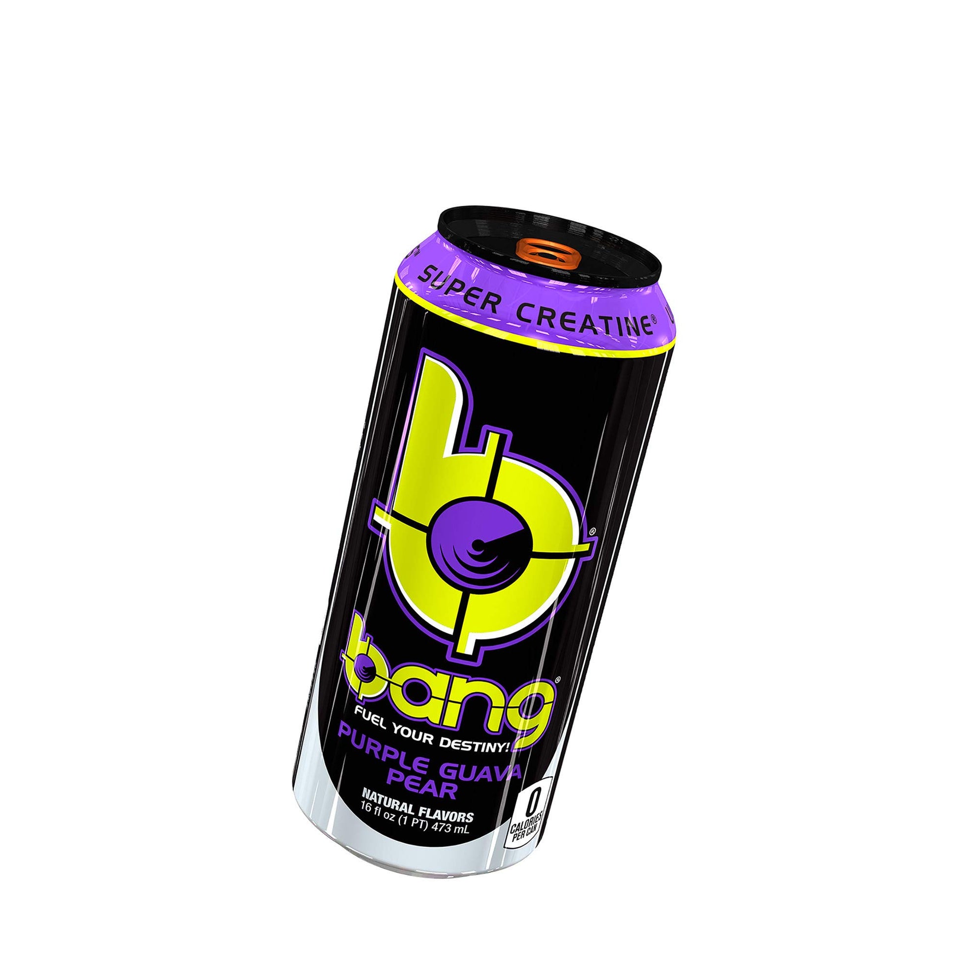 Bang Energy Purple Guava Pear, Sugar-Free Energy Drink, 16-Ounce (Pack of 12)