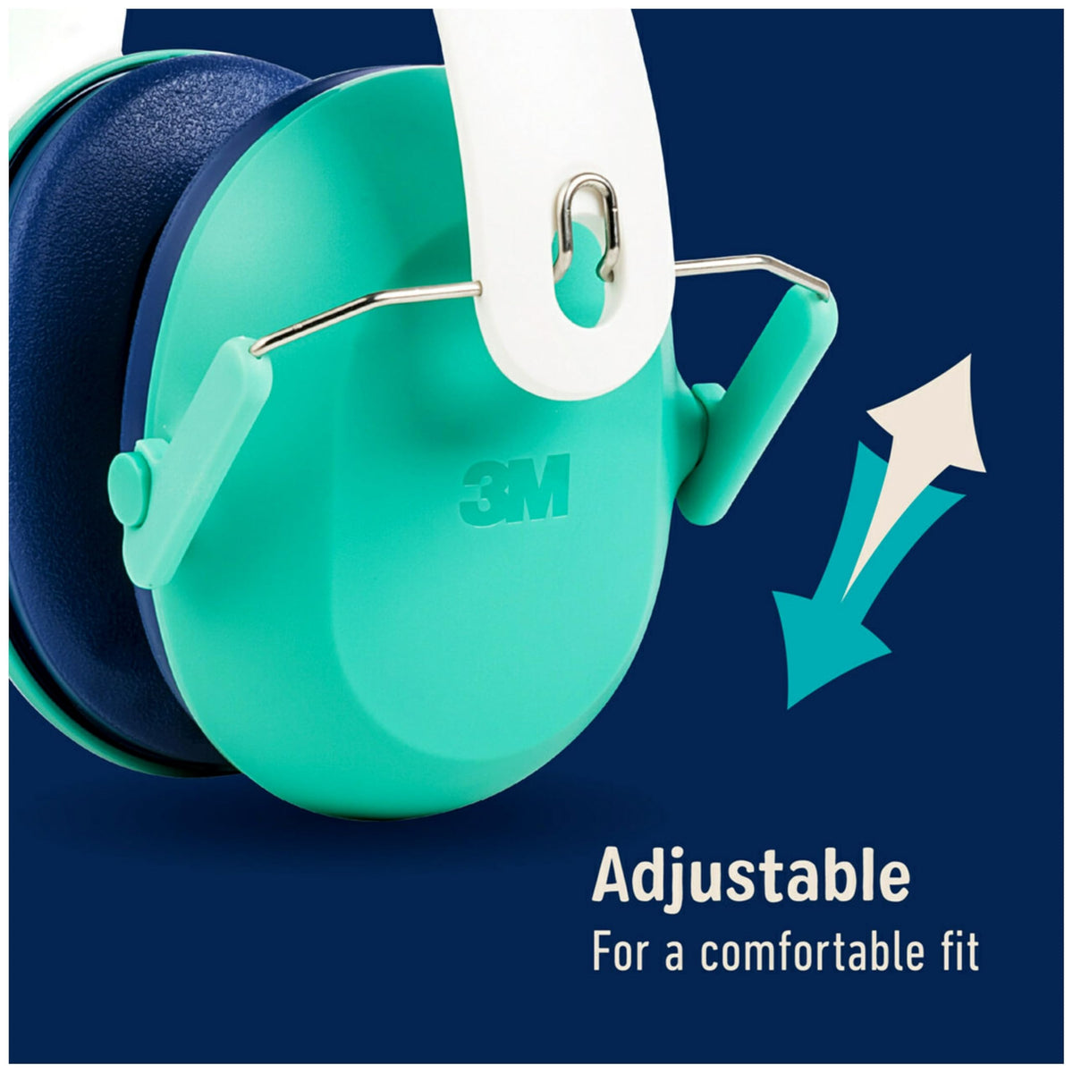 3M Kids Hearing Protection, Kids Ear Protection with Adjustable Headband, 22dB Noise Reduction Rating, Green