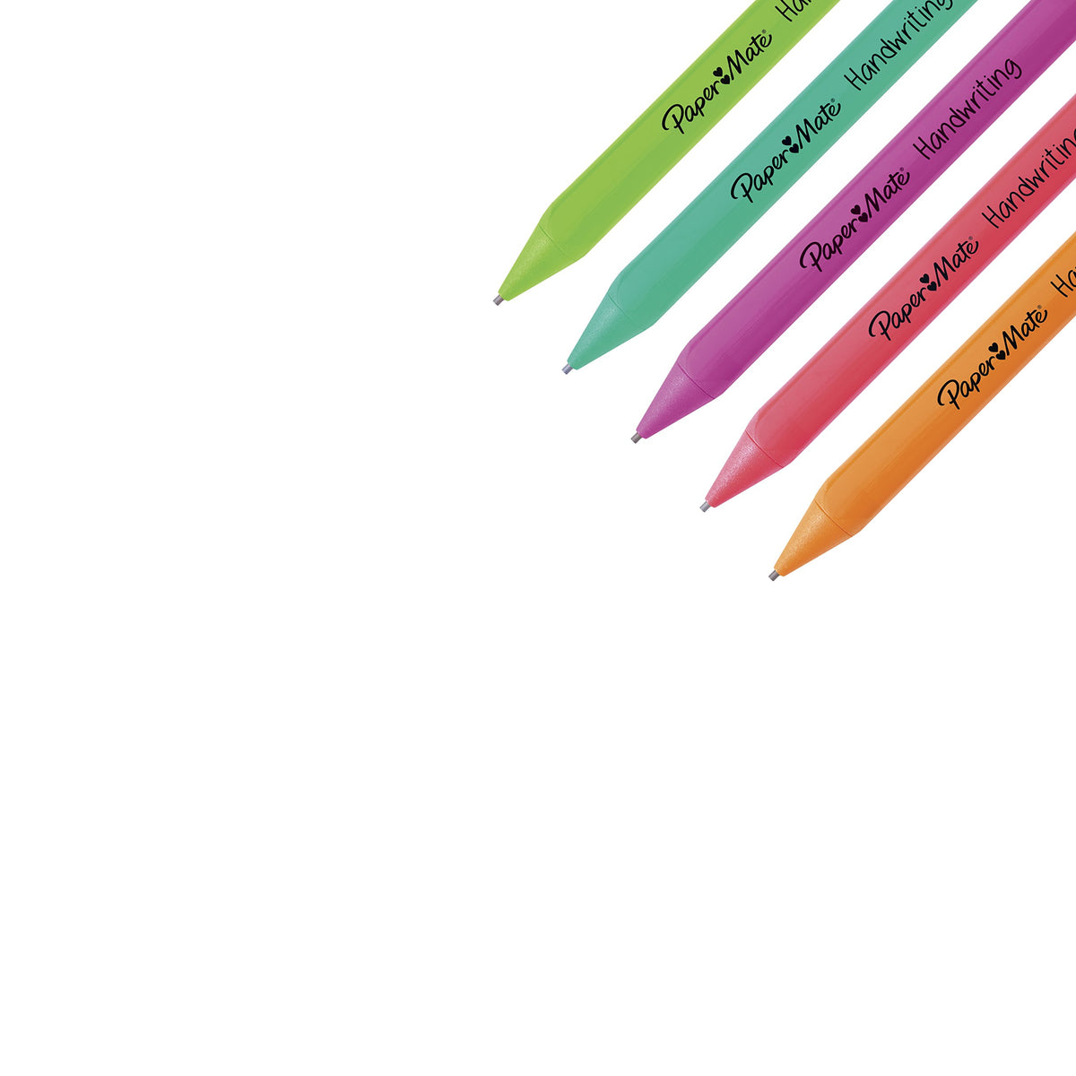 Paper Mate 2017483 Mechanical Pencils for Handwriting, Triangular, 5/PK, AST