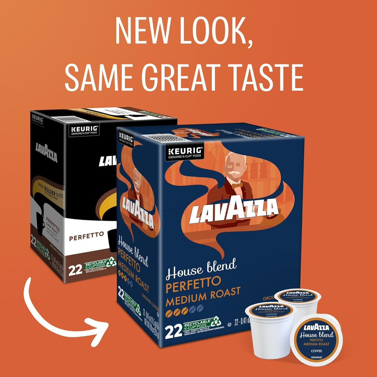 Lavazza K-Cup Portion Pack for Keurig Brewers, Perfetto, 44 Count