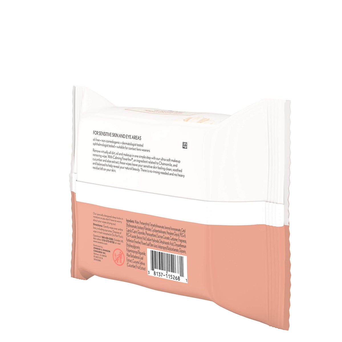 AVEENO Active Naturals Ultra-Calming Makeup Removing Wipes 25 ea