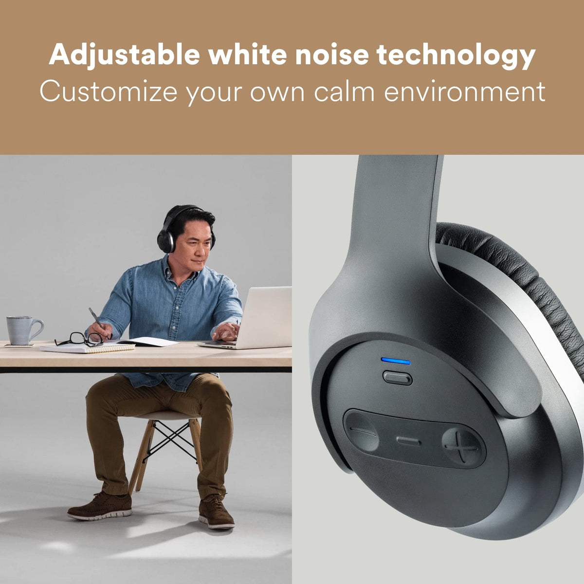 3m QUIETSPSIOC Quiet Space Headphones, Black