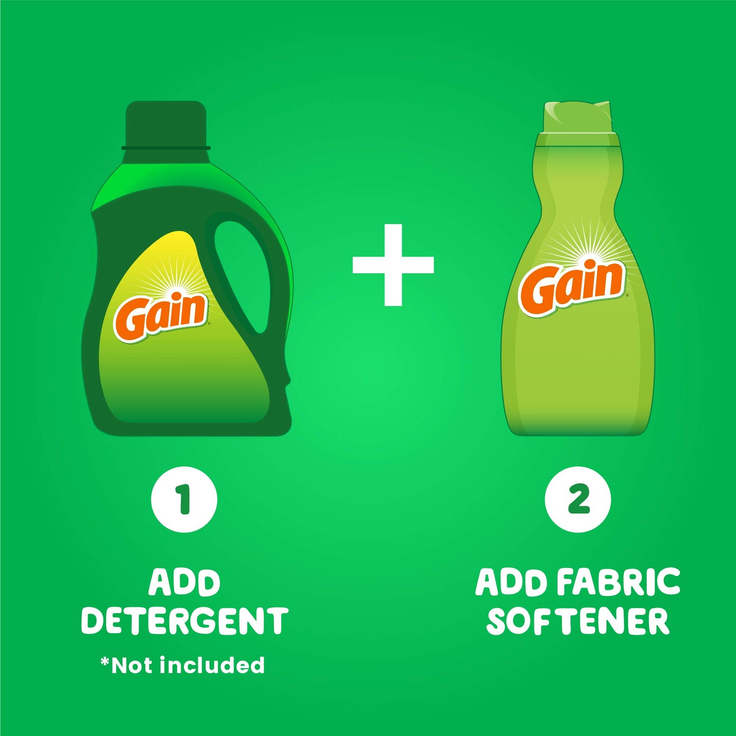 Gain Laundry Fabric Softener Liquid, Moonlight Breeze, Packaging May Vary, Total 192 Loads, 41 Fl Oz, Pack Of 4