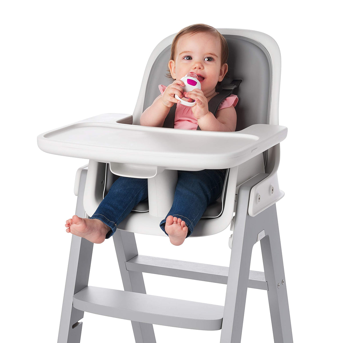 OXO Tot Silicone Self-Feeder 2 Pack Teal/Pink