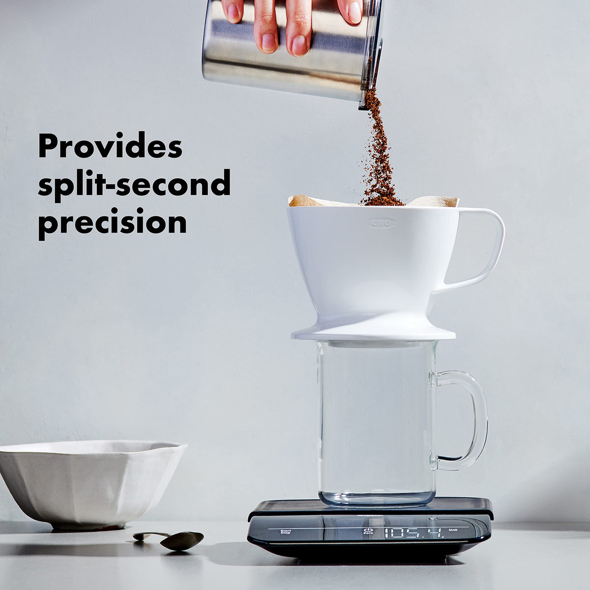 OXO BREW 6 Lb. Precision Coffee Scale with Timer, Black