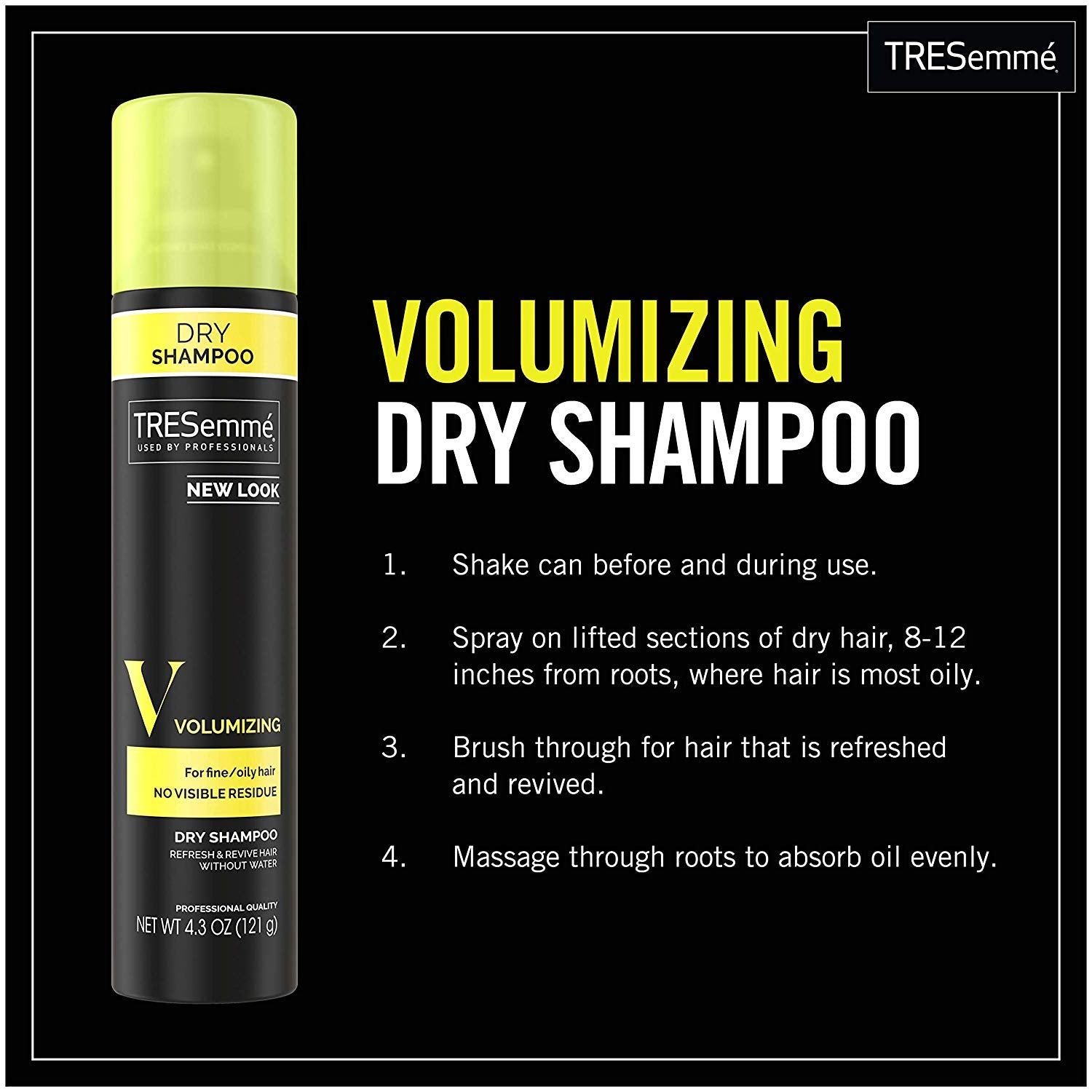 Tresemme Shampoo Fresh Start Dry Volumizing, 4.3 Ounce (Pack of 2)
