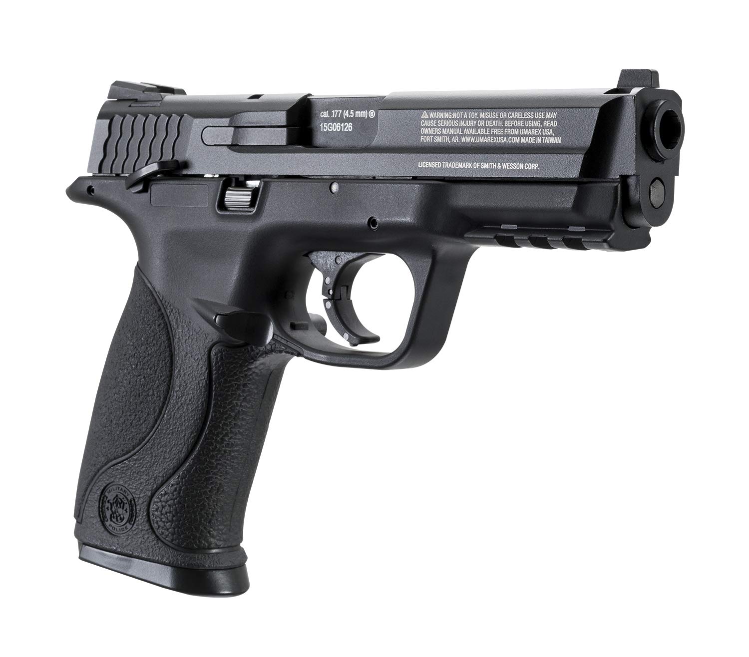 Smith & Wesson M&P 40 .177 Caliber BB Gun Air Pistol, Black, Blowback Action