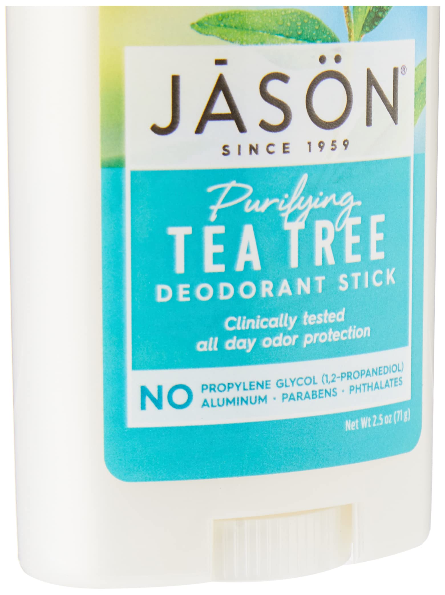Jason Aluminum Free Deodorant Stick, Purifying Tea Tree, 2.5 Oz (Pack of 1)