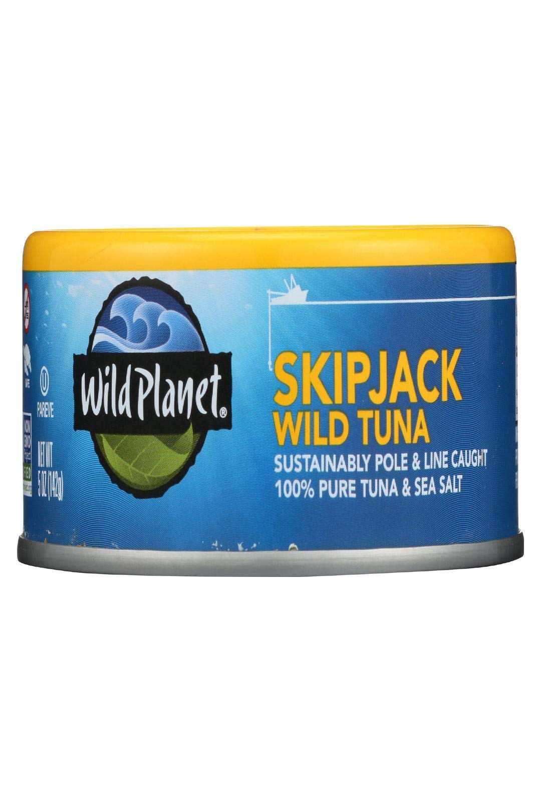Wild Planet Wild Skipjack Light Tuna, Sea Salt, 5 oz