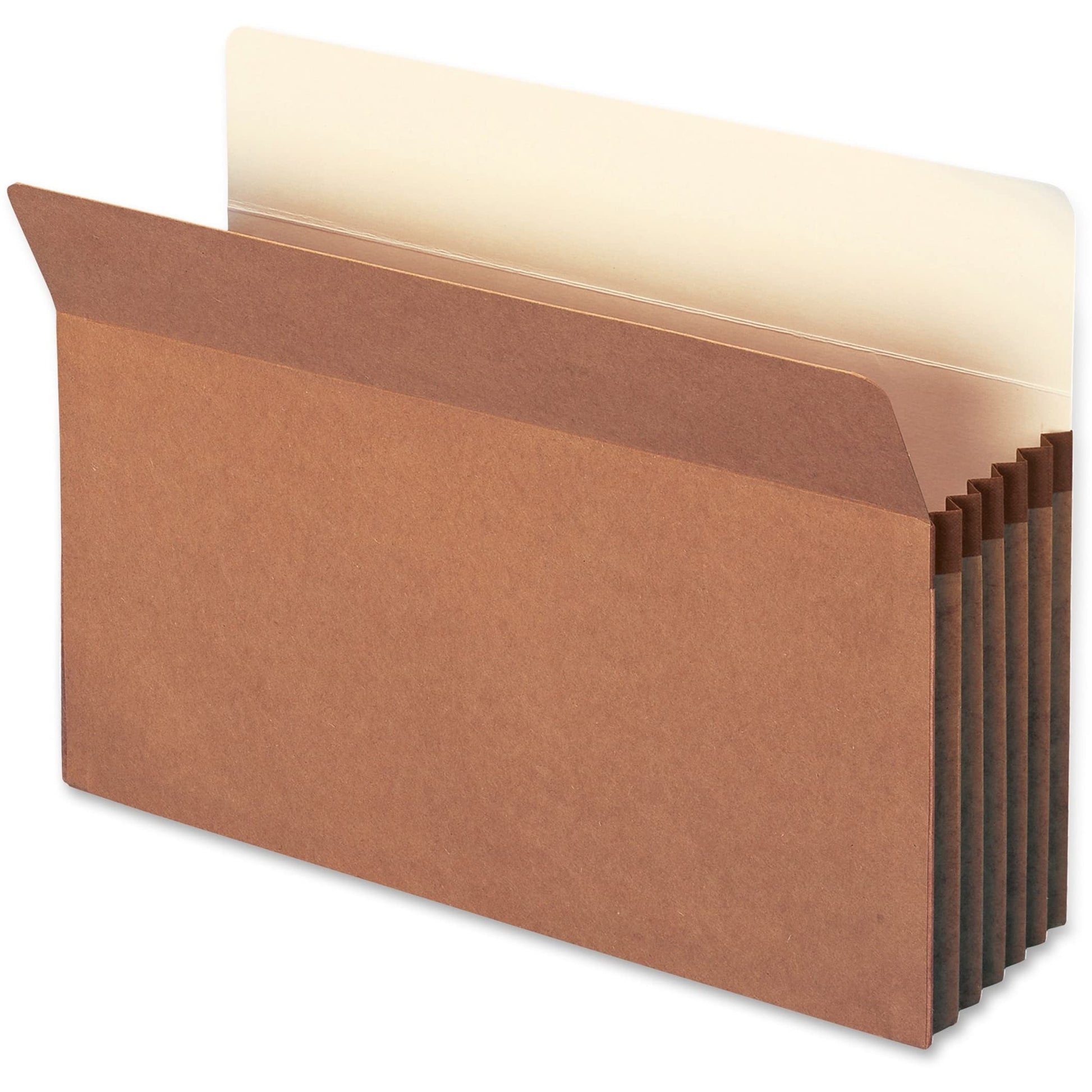 Smead File Pocket, Straight-Cut Tab, 5-1/4" Expansion, Legal Size, Redrope, 10 per Box (74234)