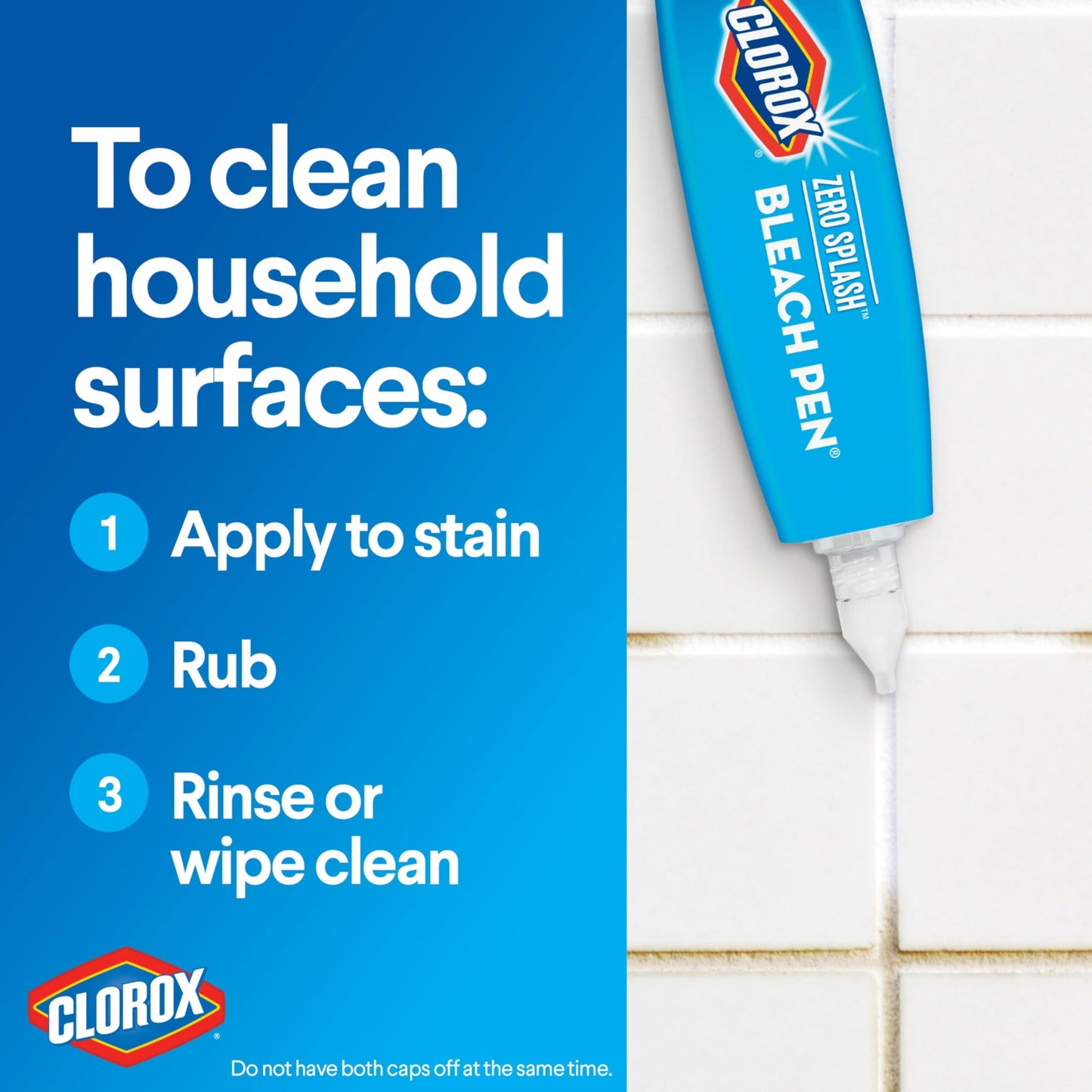 Clorox Bleach Pens, Zero Splash Stain Remover Pen, Spot Cleaner, 2 Ounces (Pack of 4)