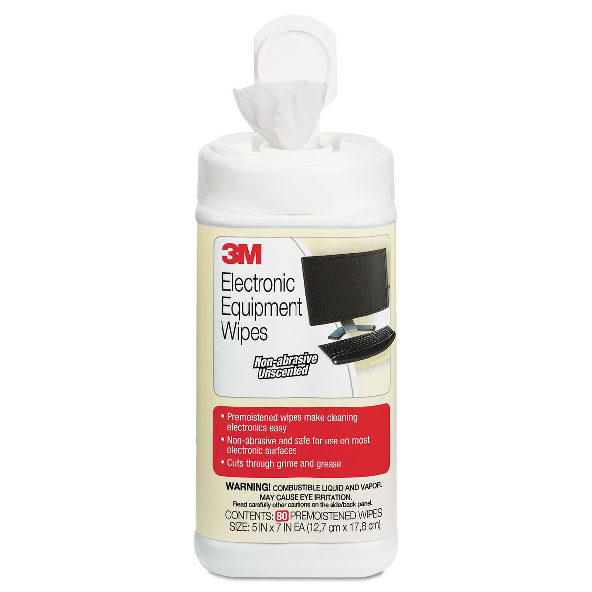 3M Electronic Equipment Cleaning Wipes 80/Pkg