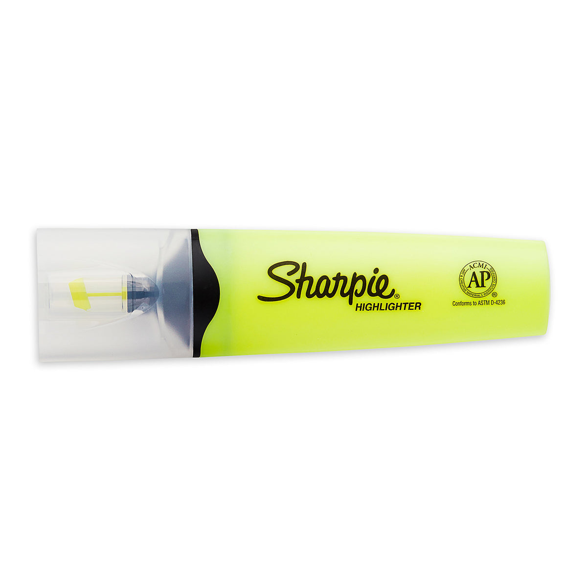 SHARPIE Clear View Chisel Tip Highlighters, Yellow (1904613)