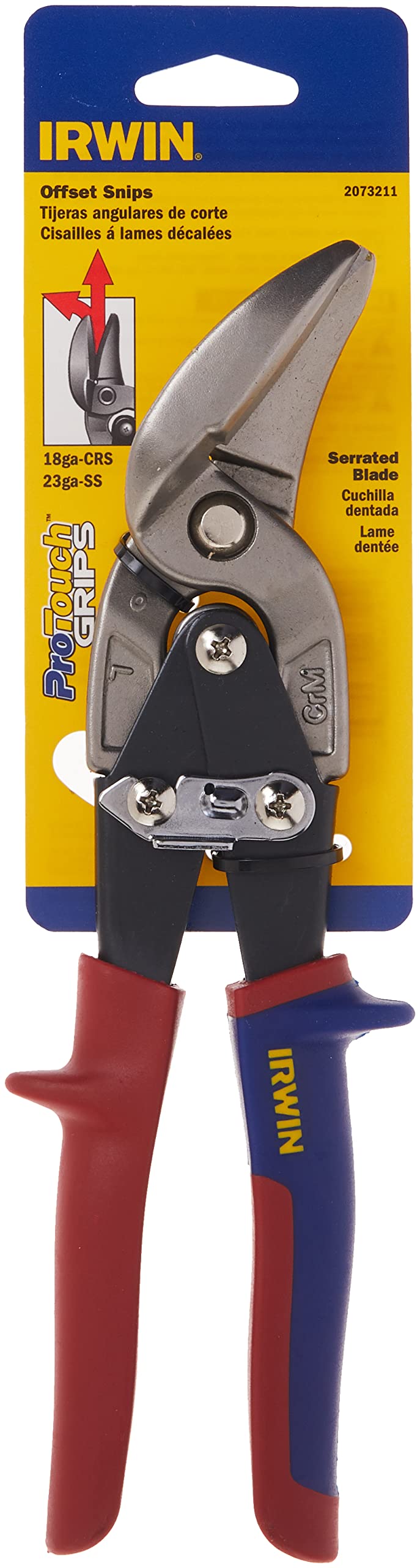 IRWIN Tin Snip with Left Cut Offset (2073211)