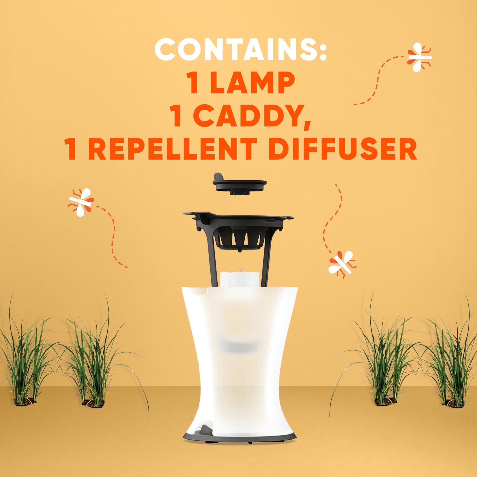 OFF! Refillable Mosquito Lamp, Repels Mosquitoes up to 10 x 10 feet, Protection for up to 6 Hours, 1 Count