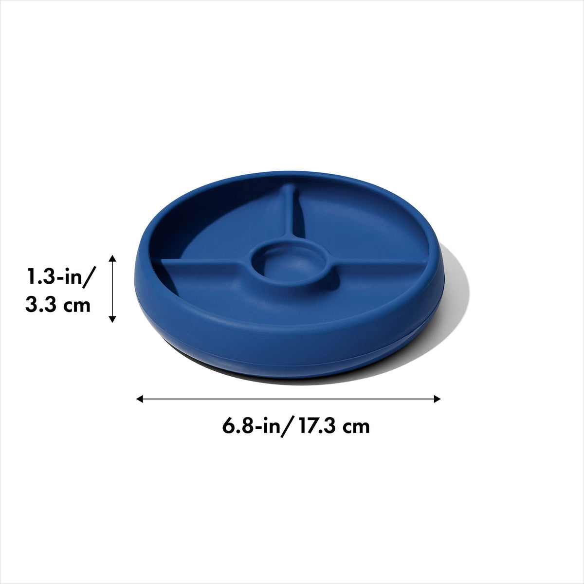 OXO Tot Silicone Divided Plate Navy