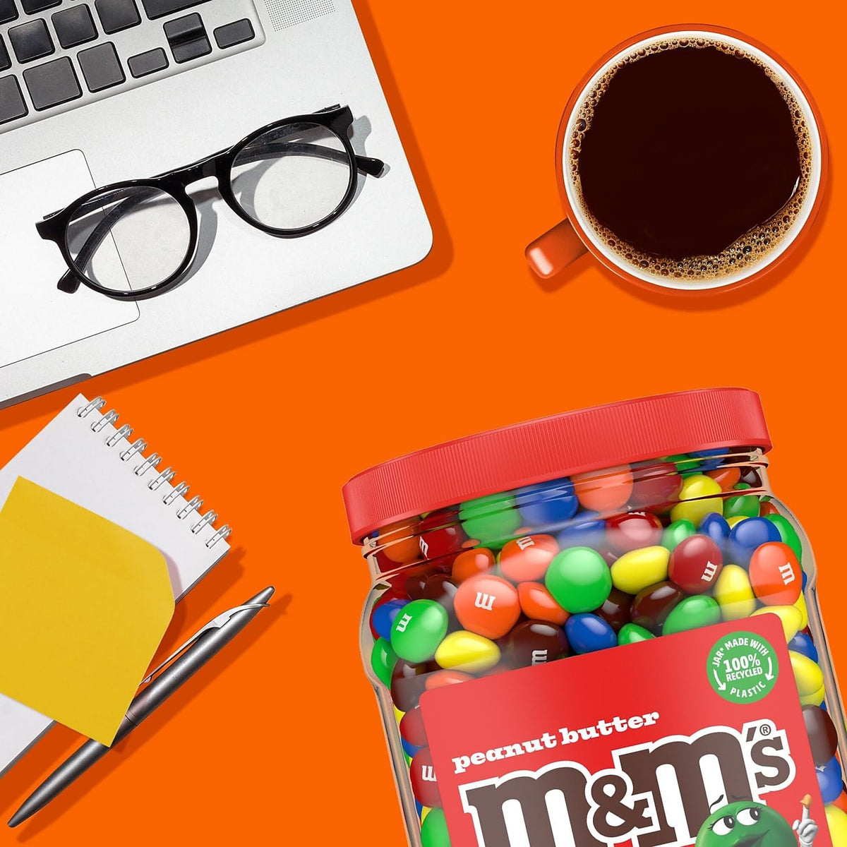 M&M's Peanut Butter Chocolate Candy, 55 Oz,, ()