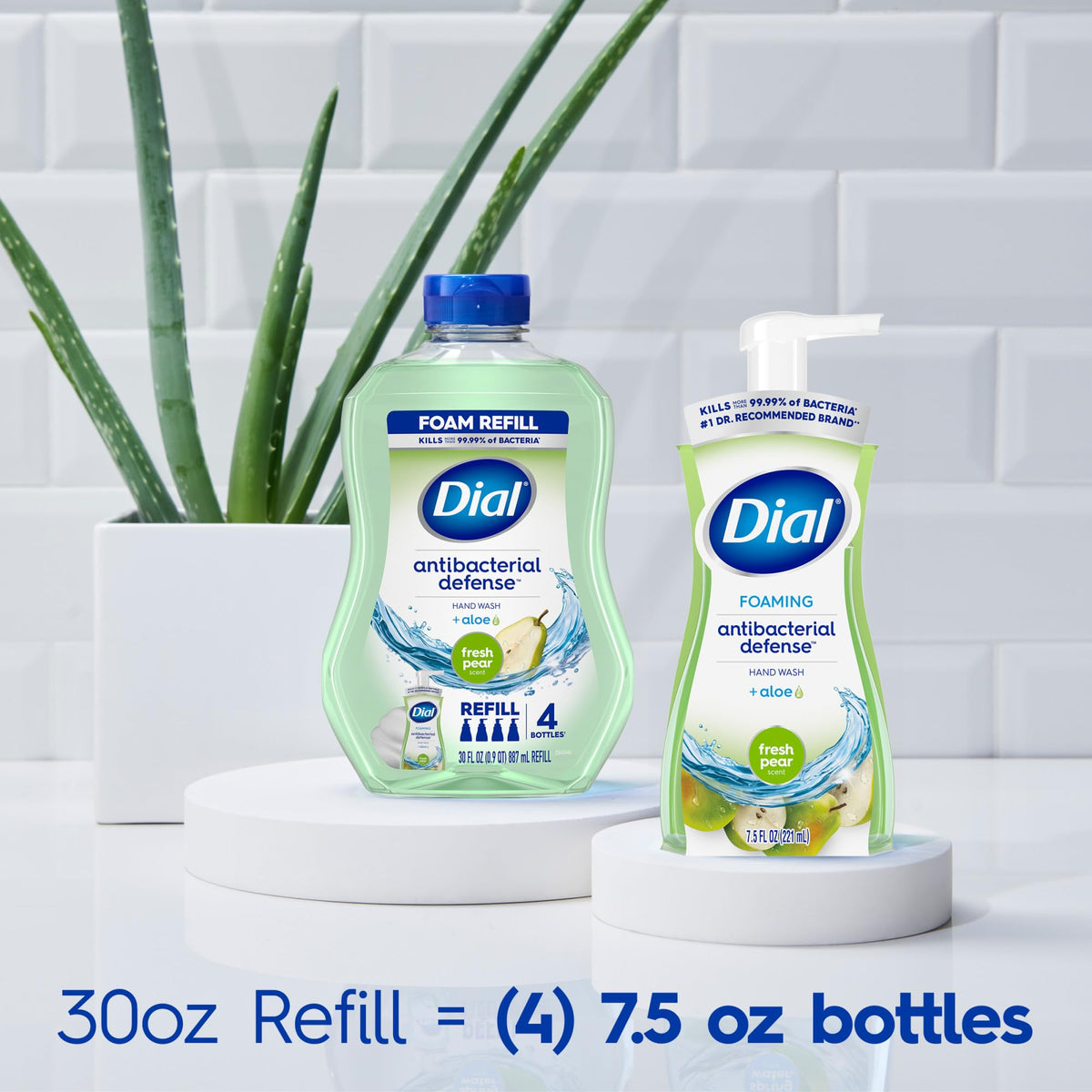 Dial Antibacterial Foaming Hand Wash, Fresh Pear, 7.5 fl oz