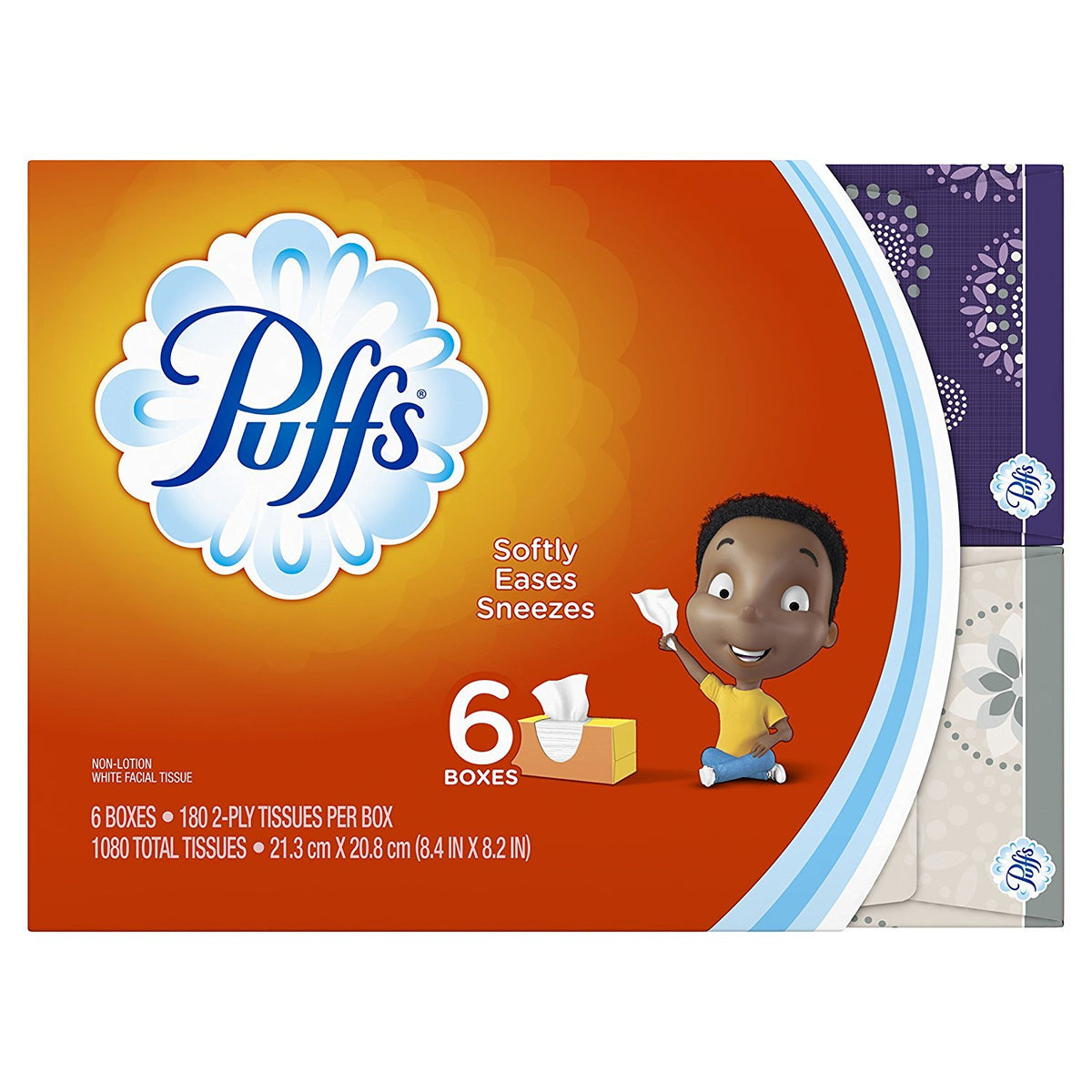 Puffs Everyday Basic Facial Tissues - 180 ct - 6 Pack (Packaging May Vary)