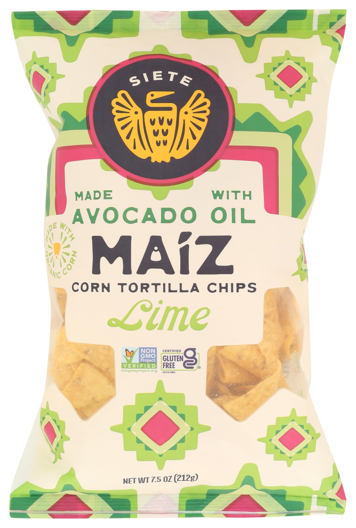 Siete Maiz Lime Corn Totilla Chips 7.5 OZ