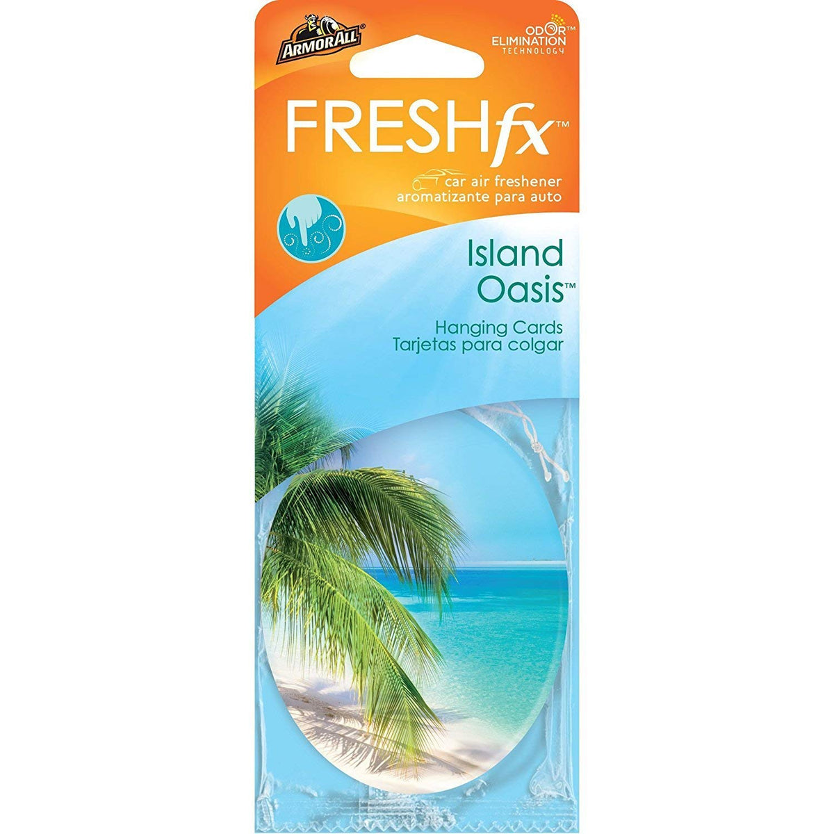 Armor All FRESHfx Car Air Freshener Hanging Card, 12-Count (4 Packs, Island Oasis)