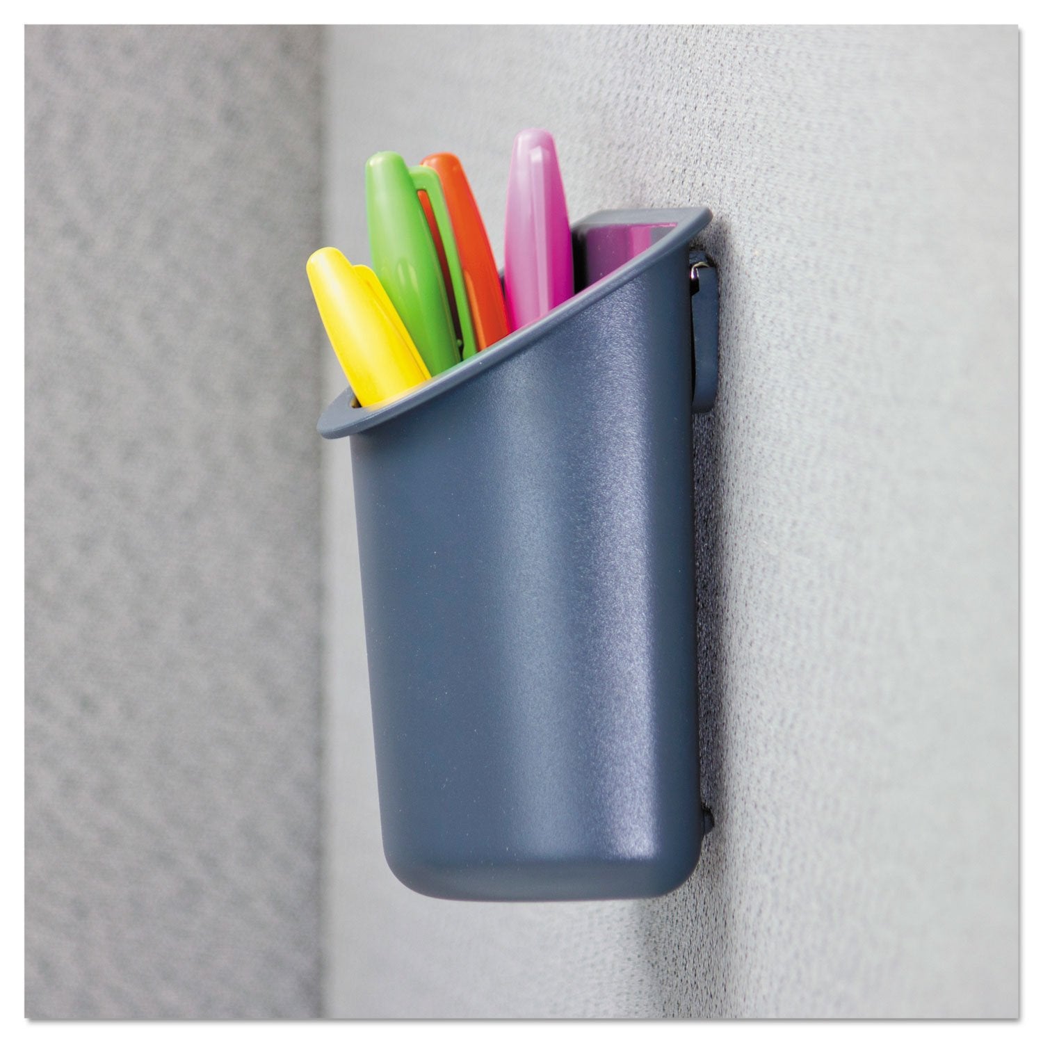 UNV08193 - Recycled Plastic Cubicle Pencil Cup