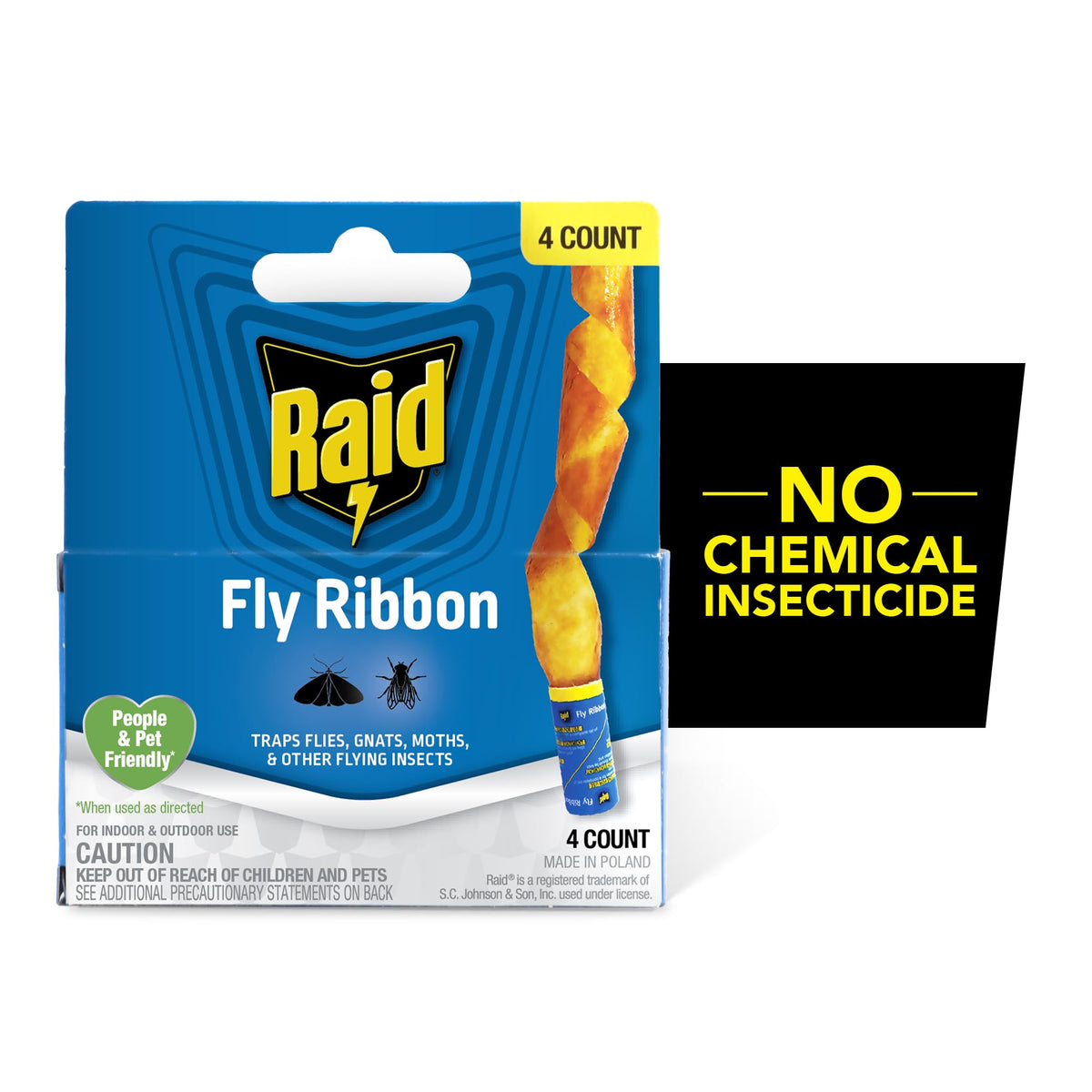 Raid FR3-RAID 4 Count Fly Catcher Ribbon (12-Pack)