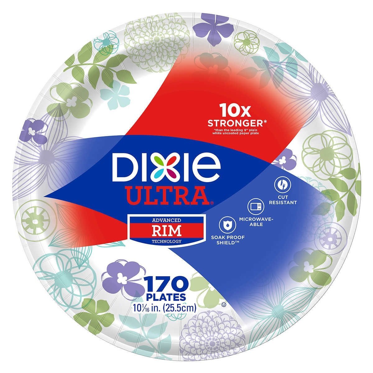Dixie Dinner Plate, 1/16, White
