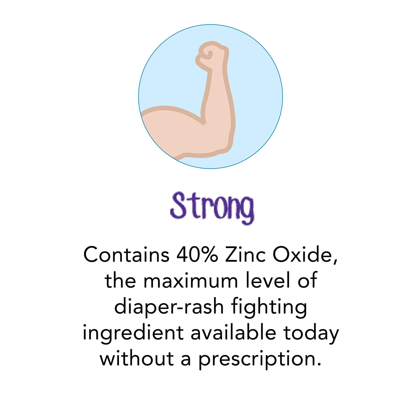 Desitin Maximum Strength Baby Diaper Rash Cream with 40% Zinc Oxide, Travel Size 2 Ounce