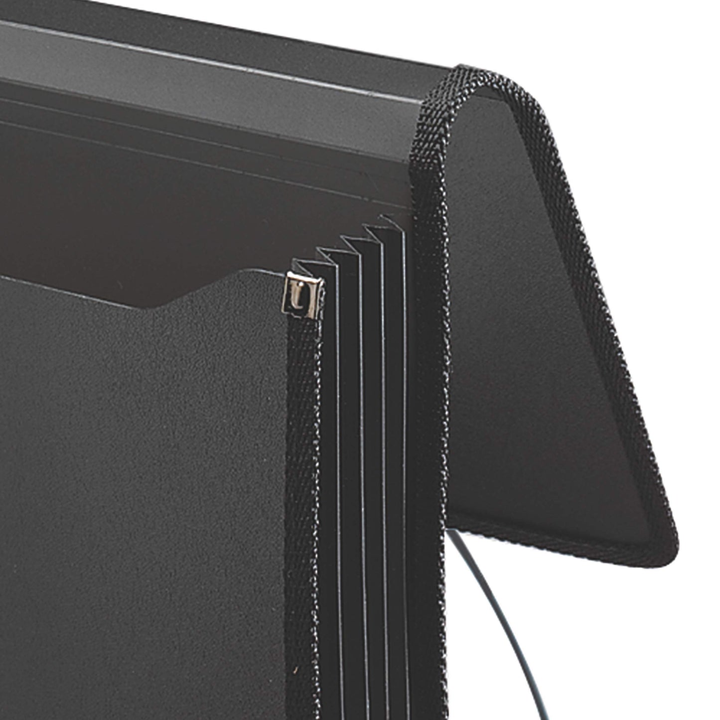 Smead Poly Premium Expanding File Wallet with Closure, 5-1/4" Expansion, Legal Size, Black (71510)