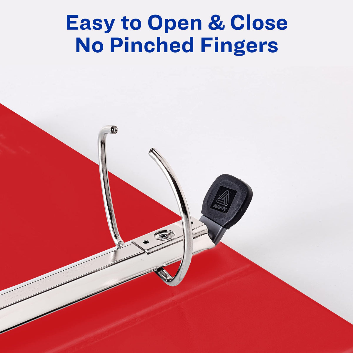 Avery Heavy Duty View 3 Ring Binder, 3" One Touch EZD Ring, 4 Red Binders (79325)