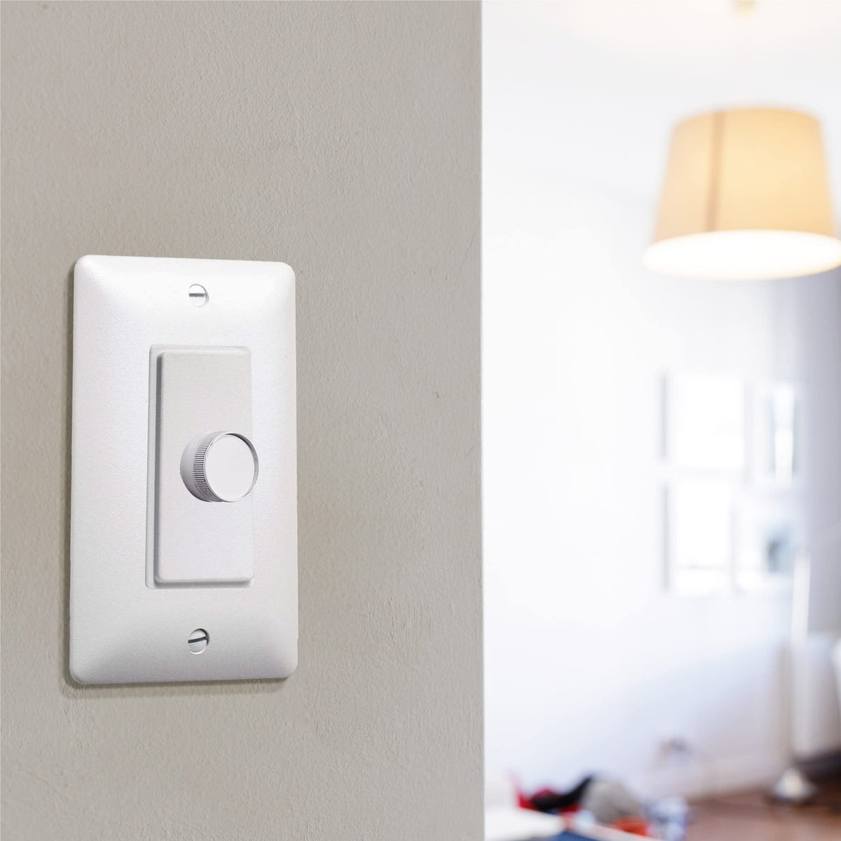 TayMac AD42W Masque Electrical Outlet Cover Adapter Plate, Dimmer, White