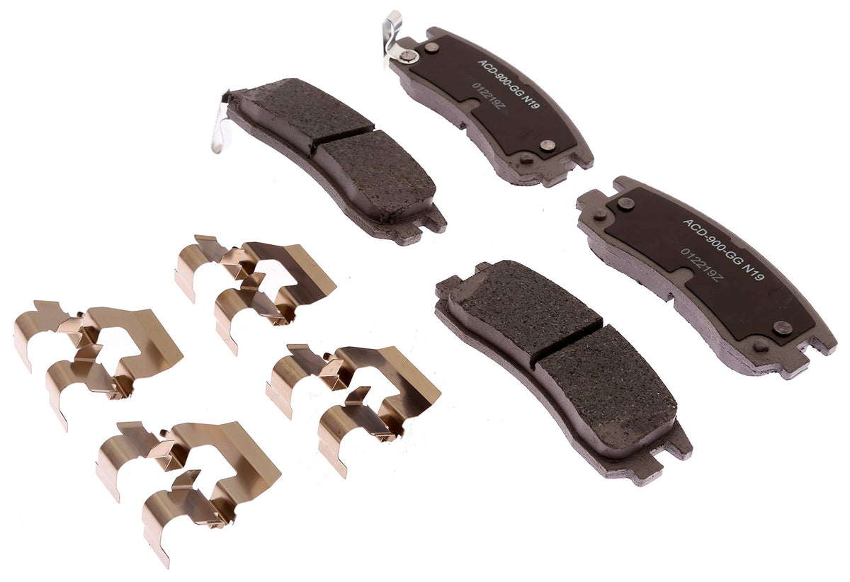 ACDelco Advantage 14D698CHF1 Ceramic Rear Disc Brake Pad Set with Clips