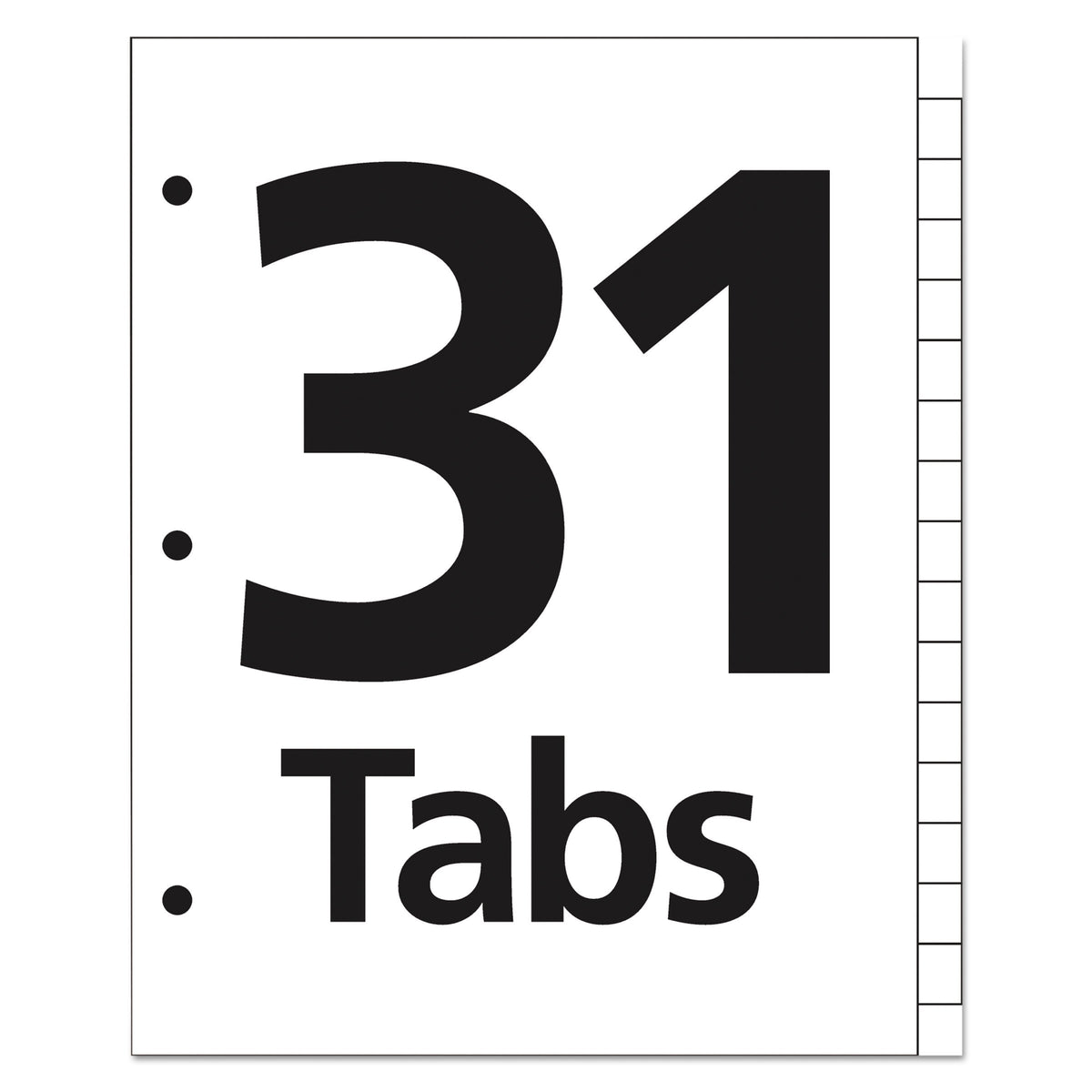 Office Essentials 11680 Table 'n Tabs Dividers, 31-Tab, Letter