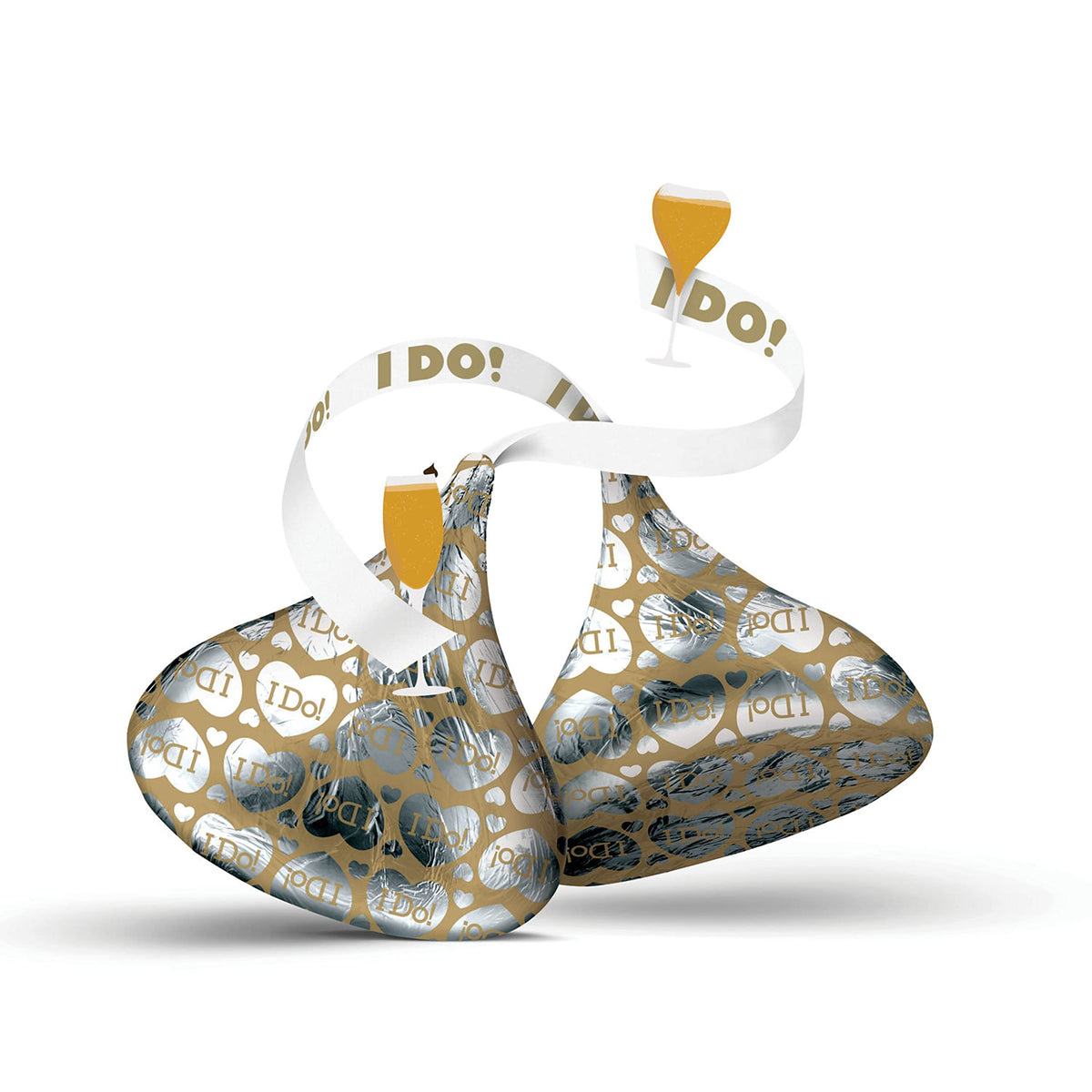 HERSHEY'S KISSES Milk Chocolate Candy Bulk Bag, 48 oz