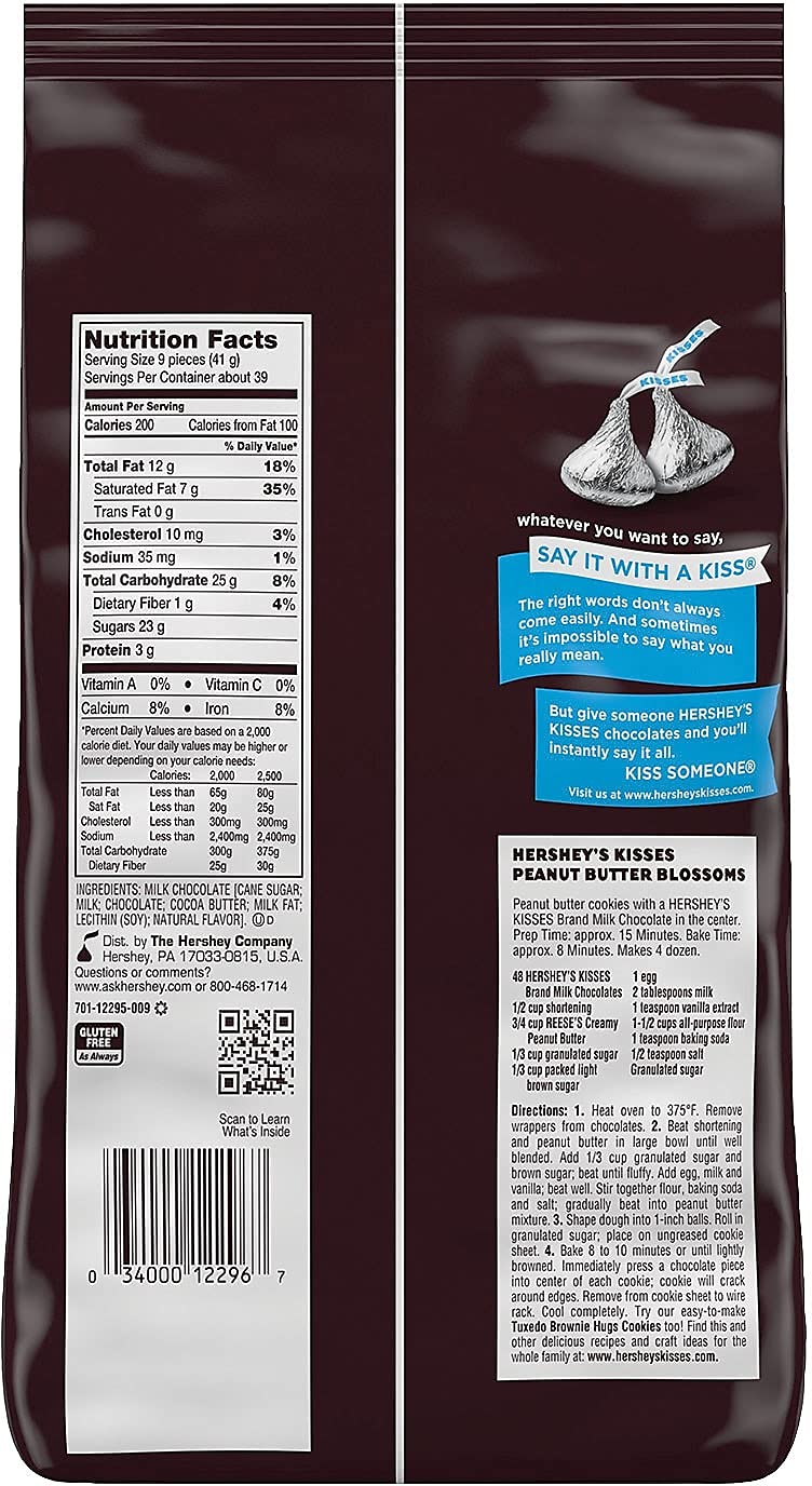 Hershey's Milk Chocolate Kisses, 56 Oz.