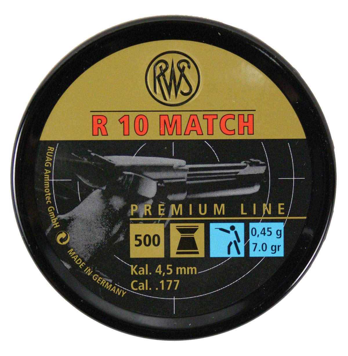 RWS 2315014 Competition Air Gun Pellets 8.2 Grain 0.177cal 5