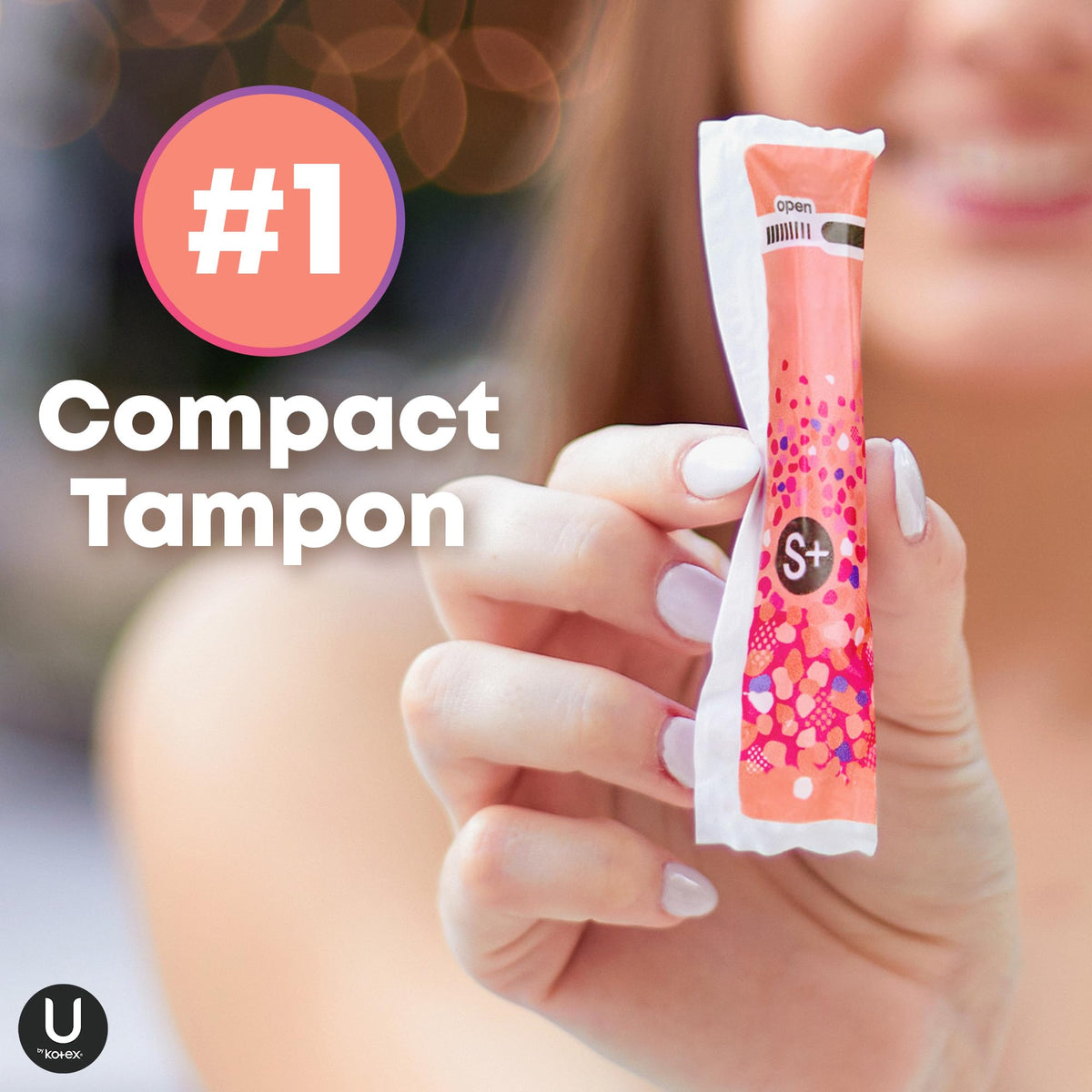 U by Kotex Tampons, Click Compact, Super Plus Absorbency, Unscented, 45 Count