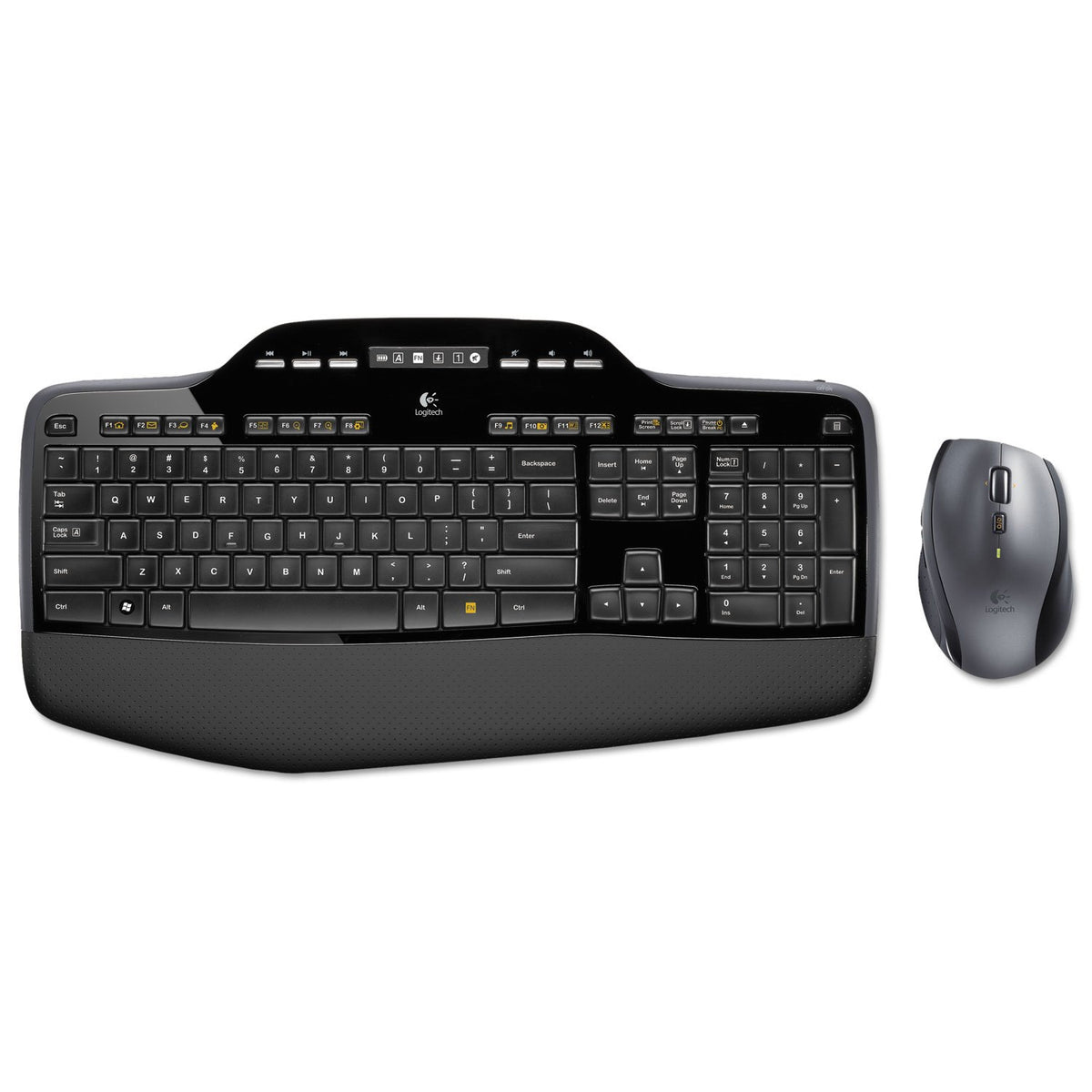 Logitech 920002416 MK710 Wireless Desktop Set, Keyboard/Mouse, USB, Black (LOG920002416)