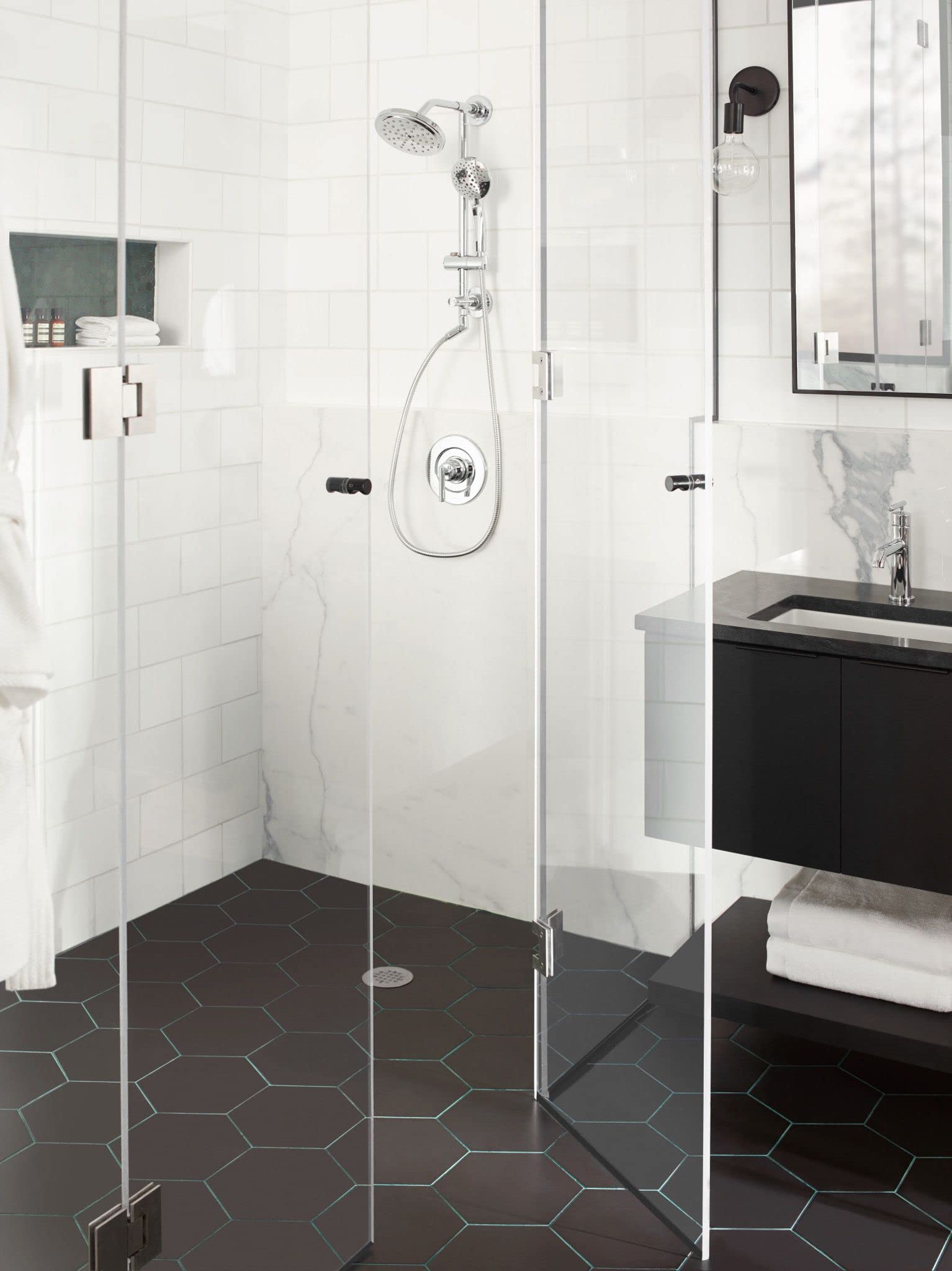 Moen Annex Chrome Shower Slidebar and Shower Hose System Trim, Valve Required, TS3661NH